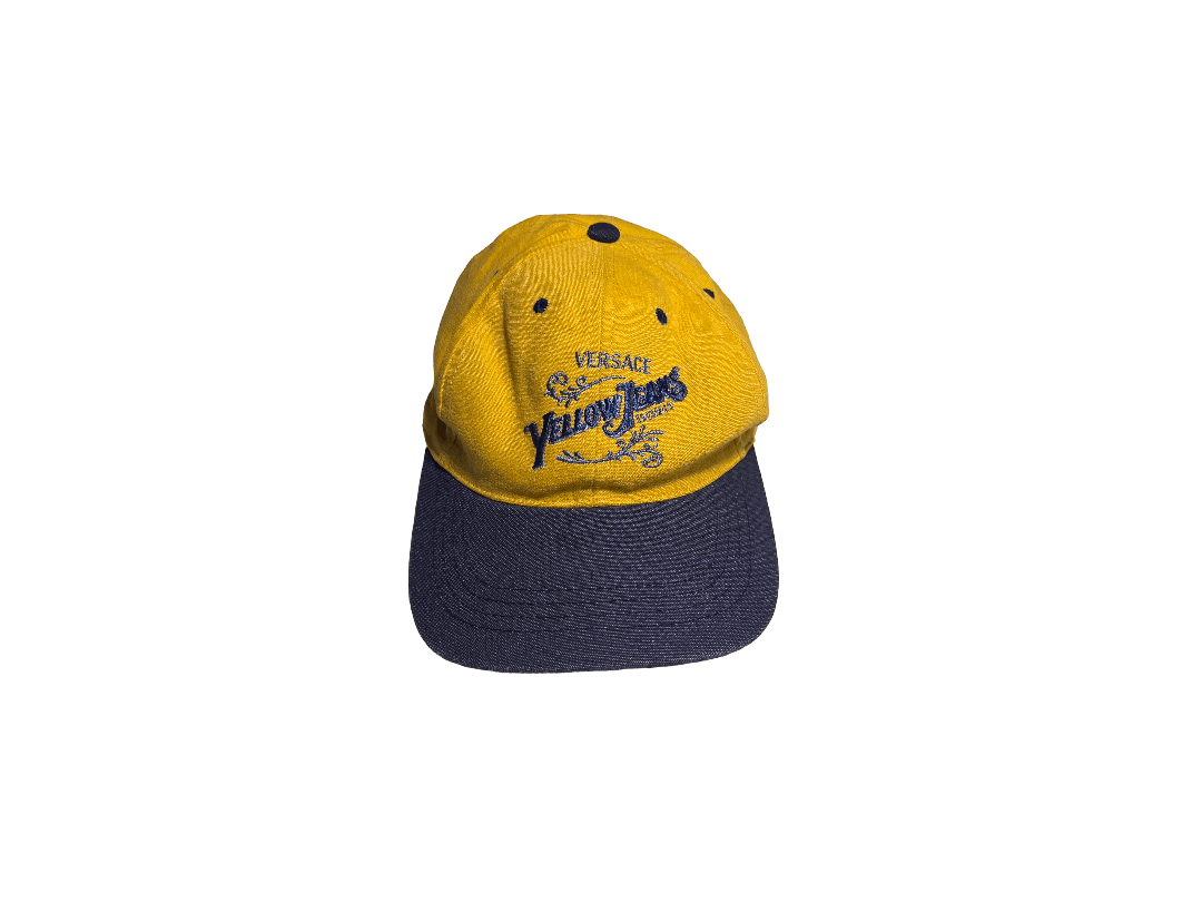 Versace Vintage 1990s Versace blue jeans hat Size ONE SIZE - 2 Thumbnail
