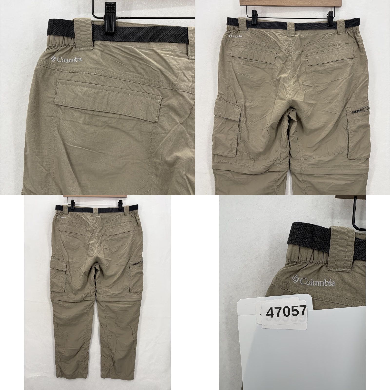 Vintage Columbia Omni-Shade Cargo Pants Mens 38x32 Beige Convertible Hiking Nylon Belt Size US 38 / EU 54 - 9 Thumbnail