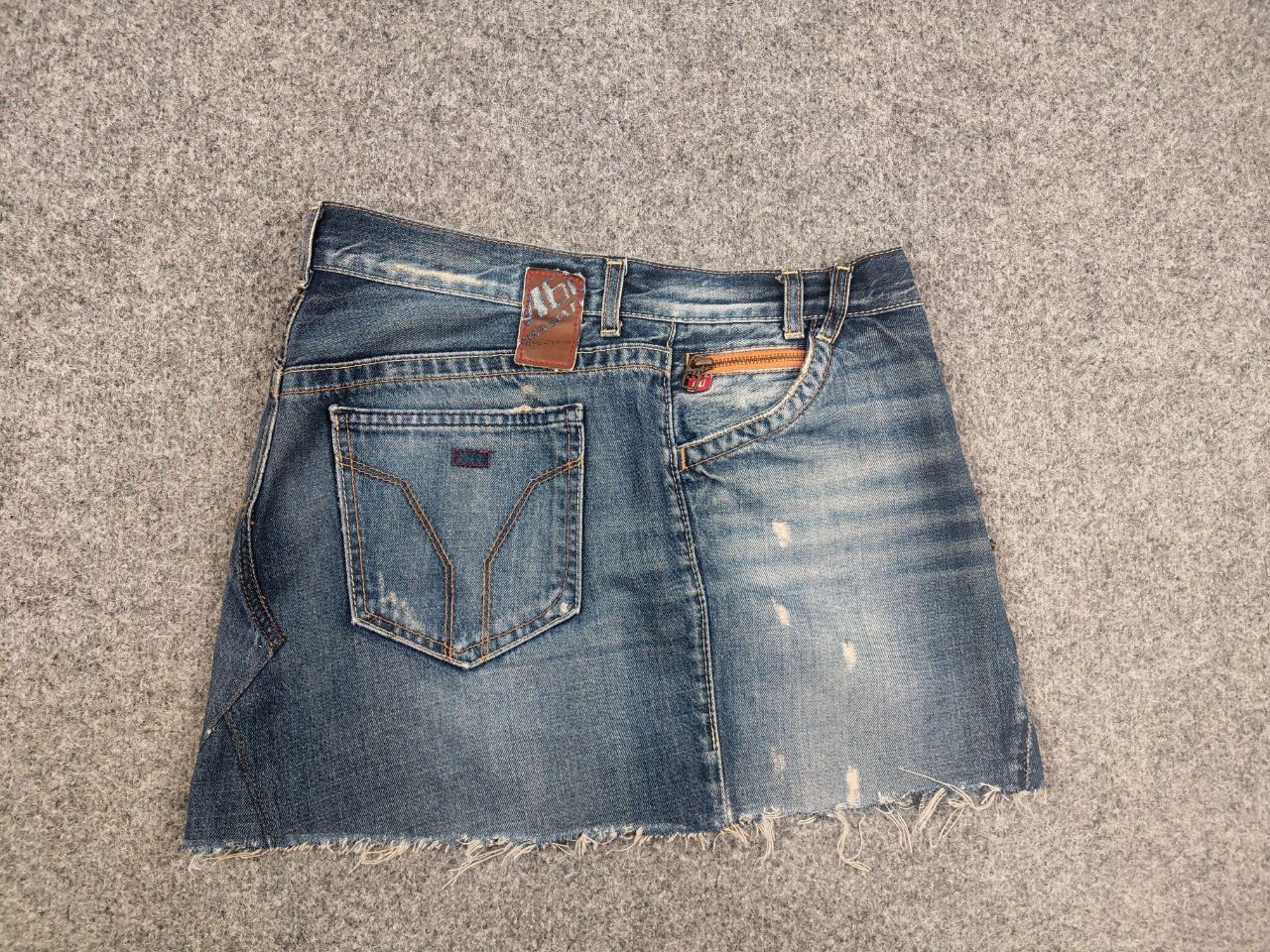 Miss Sixty Miss Sixty Vintage Y2K Distressed denim Blue Mini Skirt Size 27" / US 4 / IT 40 - 9 Thumbnail