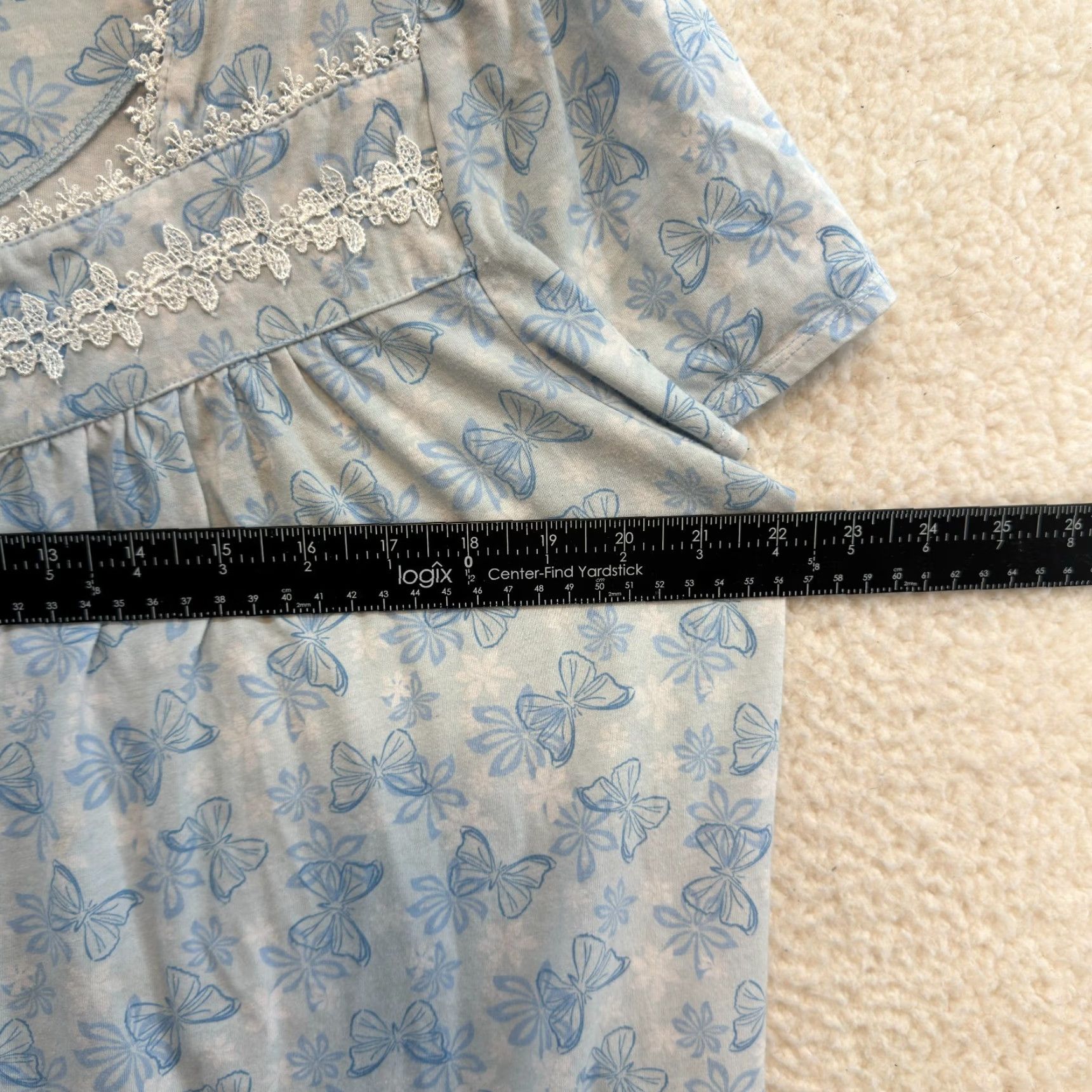 Vintage Y2K Vintage Nightgown Sleep Dress Large Blue Grandma Cottagecore Prairie Nightie Ladies Womens Nightgown Nightdress Jasmine Rose L Blue Size L / US 10 / IT 46 - 6 Thumbnail