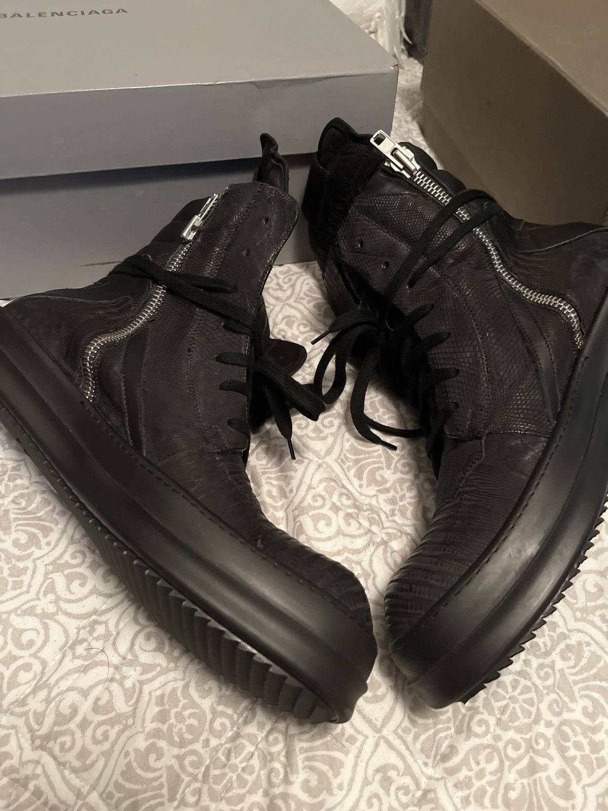 Rick Owens Rick Owens Geo basket 44 iguana skin Size US 11 / EU 44 - 5 Thumbnail