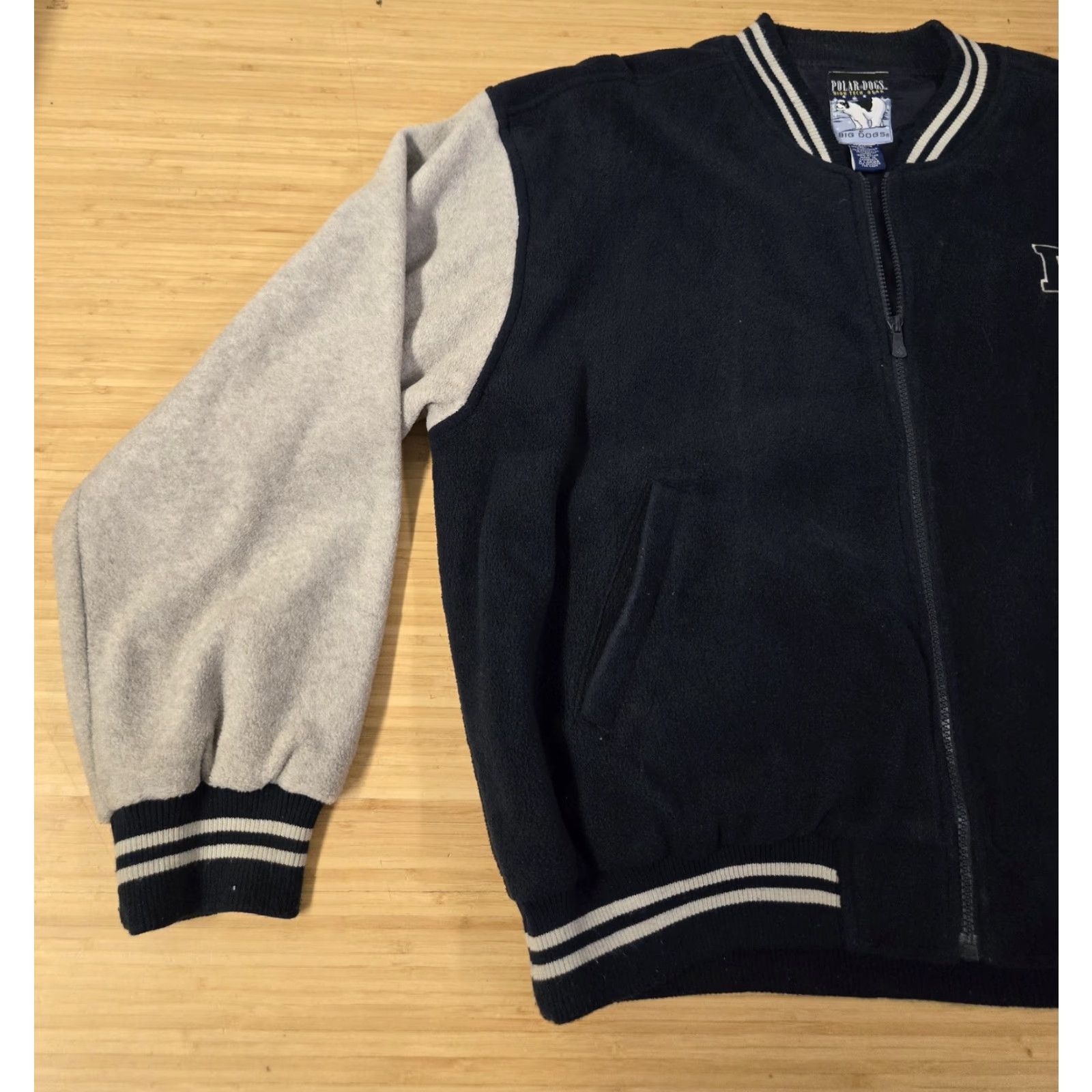 Big Dogs VINTAGE Big Dogs Polar Dogs Jacket Mens XL Blue Gray Fleece Varsity Bomber Embroidered Full Zip Pockets Embroidered Logo Zipper Size US XL / EU 56 / 4 - 3 Thumbnail