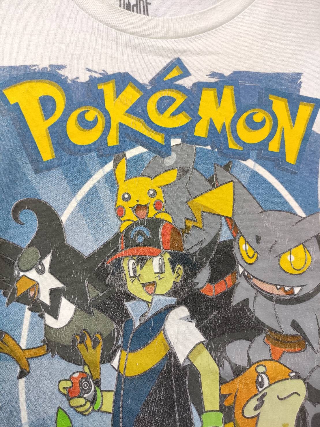 Giant Vtg 00's Pokemon Trainer Pikachu Nintedo Promo T-Shirt Size US M / EU 48-50 / 2 - 3 Thumbnail