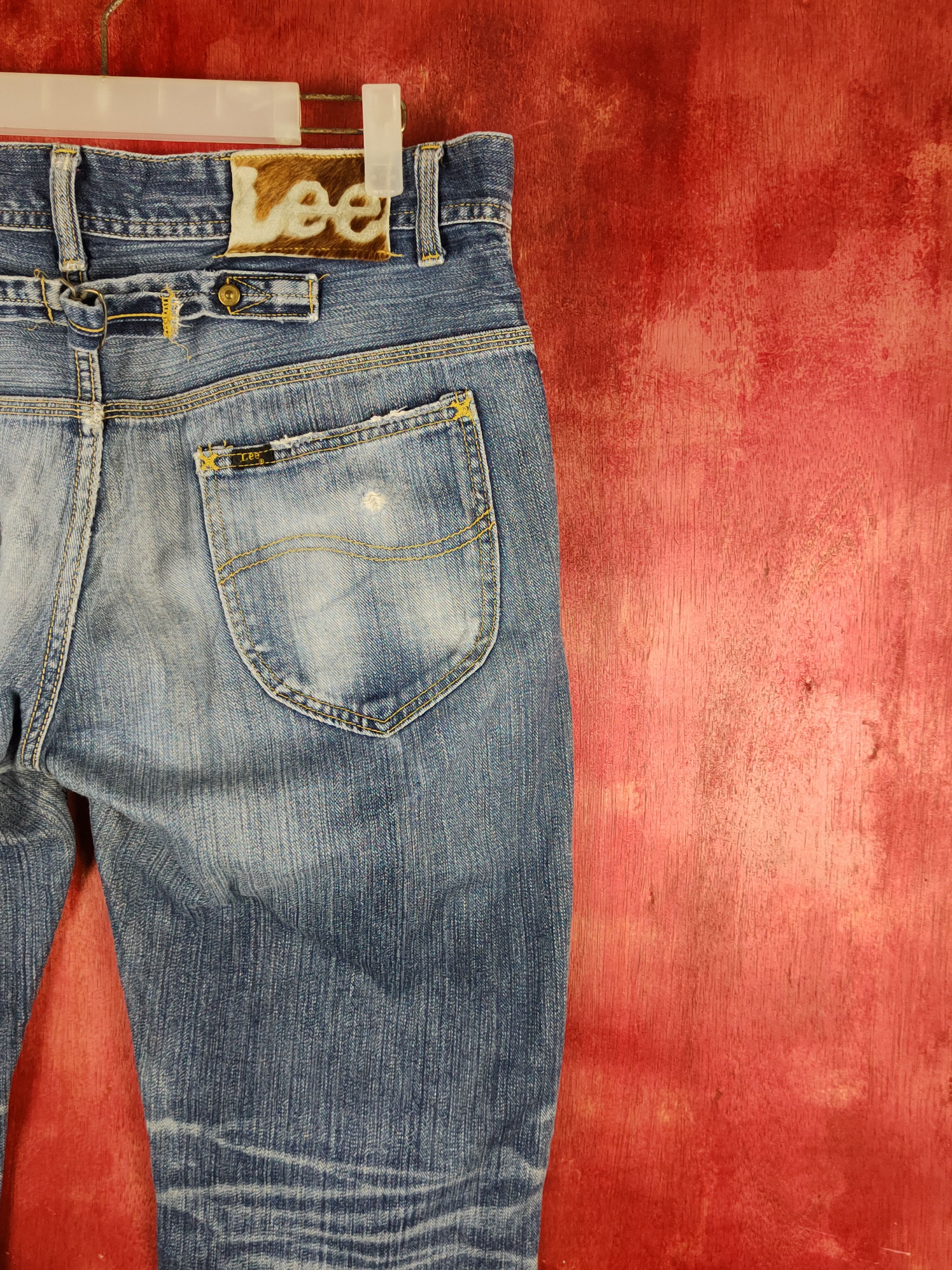 Japanese Brand Lee Blue Distressed Ripped Jeans #S2200 Size US 36 / EU 52 - 15 Thumbnail
