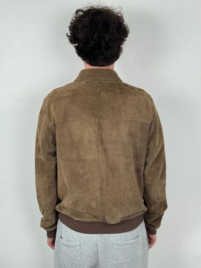 Prada AW2007 Prada Beige Brown Suede Front Pockets Leather Jacket Size US L / EU 52-54 / 3 - 3 Thumbnail