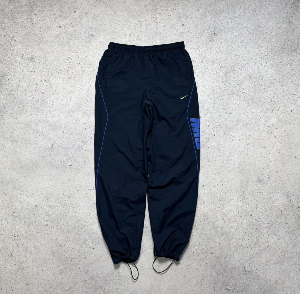 Nike Nike Big Swoosh Track Pants Nylon Baggy Drill Swoosh Vintage Size US 30 / EU 46 - 2 Thumbnail