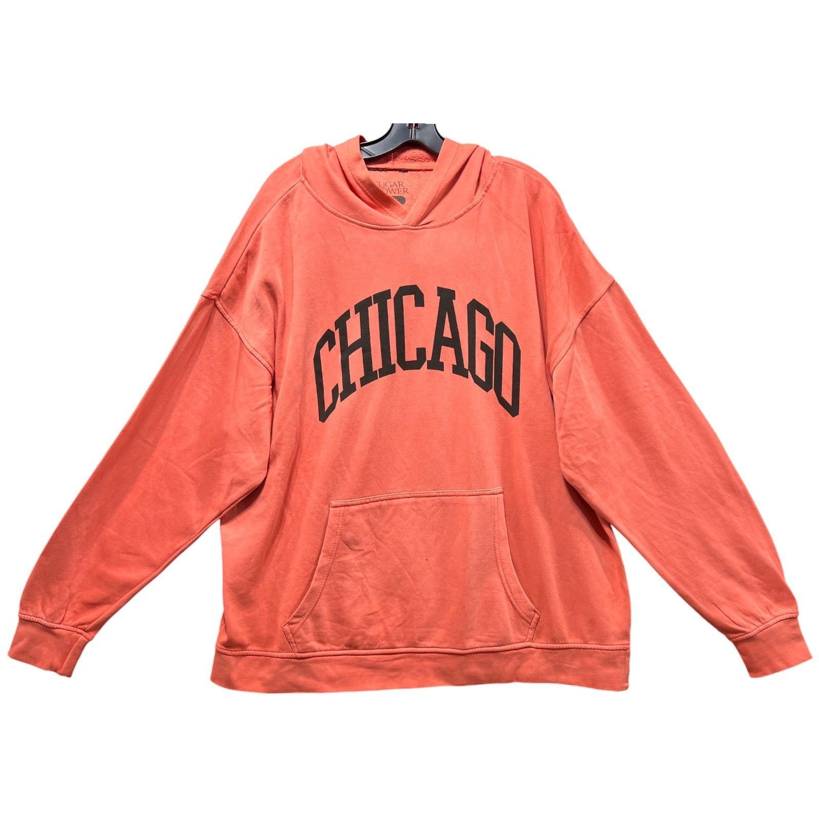 Other Sugar Flower - Unisex Long Sleeve Hooded Sweatshirt - Orange Size L / US 10 / IT 46 - 1 Thumbnail