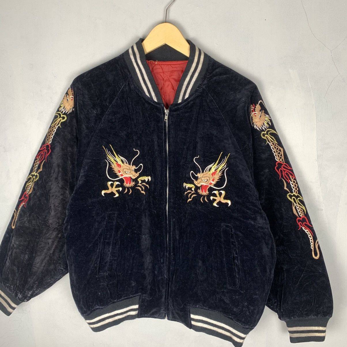 Vintage YOKOSUKA Scrip Japanese Sukajan Souvenir Jacket Size US M / EU 48-50 / 2 - 5 Thumbnail