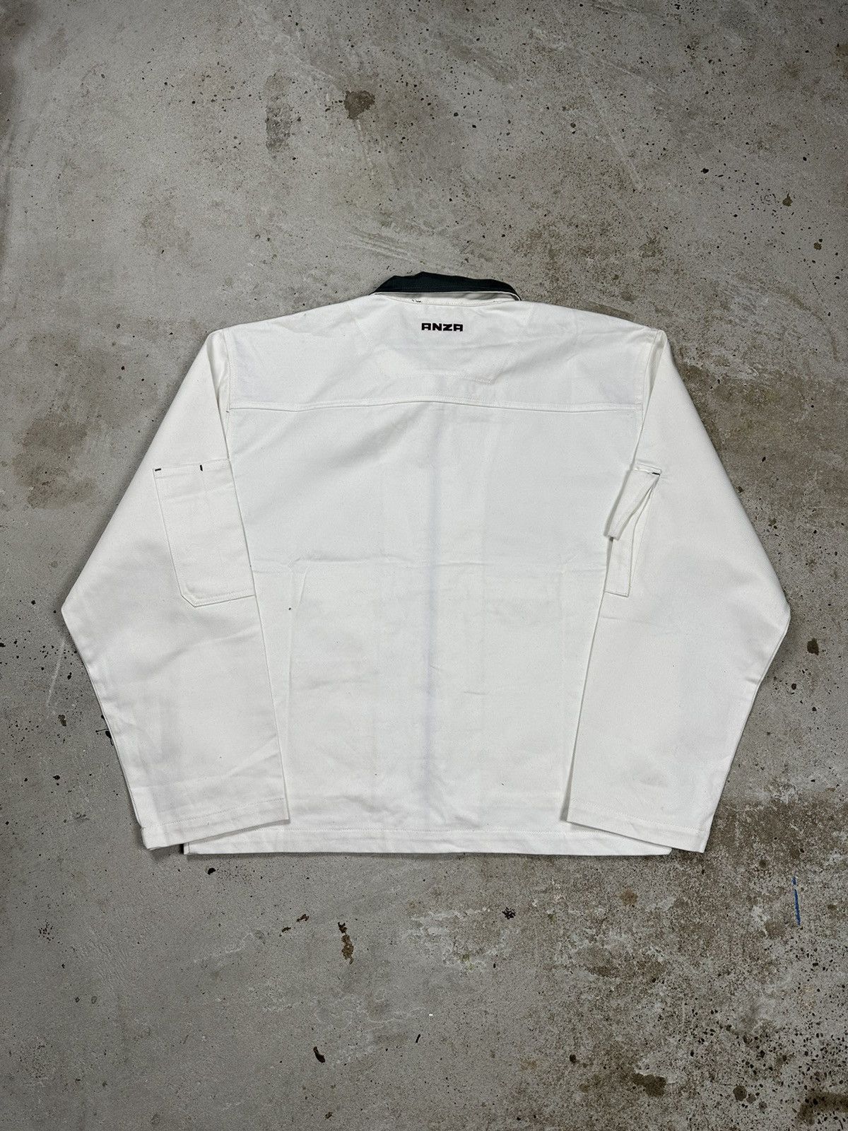 Le Laboureur Vintage y2k White Workwear Jacket Utility Big Front Pockets Size US XL / EU 56 / 4 - 2 Thumbnail