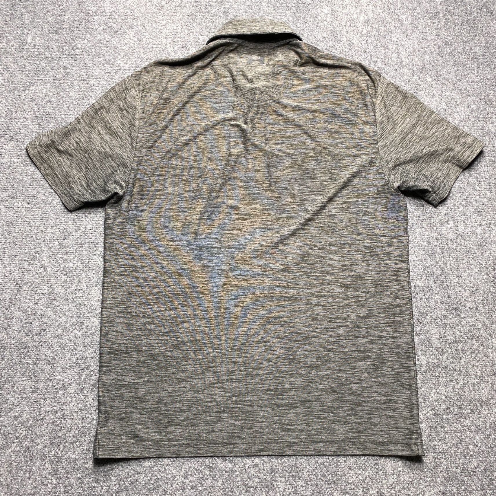 Under Armour Under Armour Polo Shirt Mens Medium Gray Space Dye HeatGear Loose Short Sleeve Size US M / EU 48-50 / 2 - 4 Thumbnail