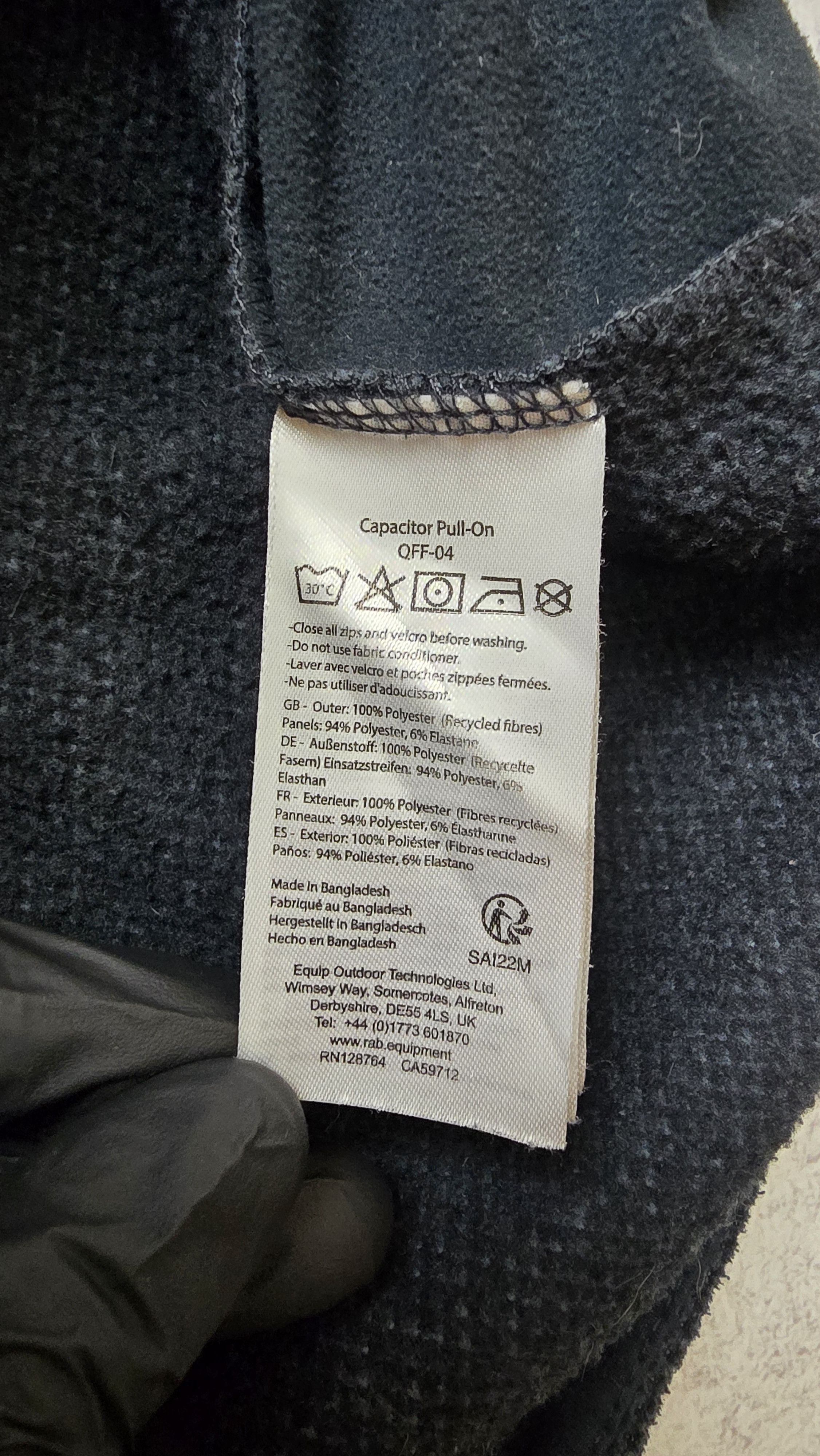 Rab RAB Men’s Capacitor Pull-On Half-Zip Midweight Fleece Size US L / EU 52-54 / 3 - 10 Thumbnail