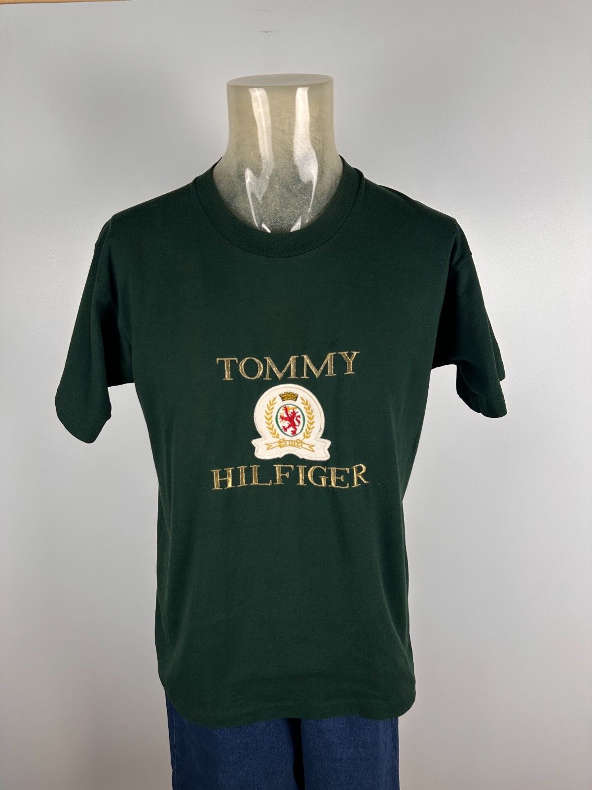 Tommy Hilfiger Vintage 80s Tommy Hilfiger T-Shirt Green Mens Size L Size US L / EU 52-54 / 3 - 1 Thumbnail