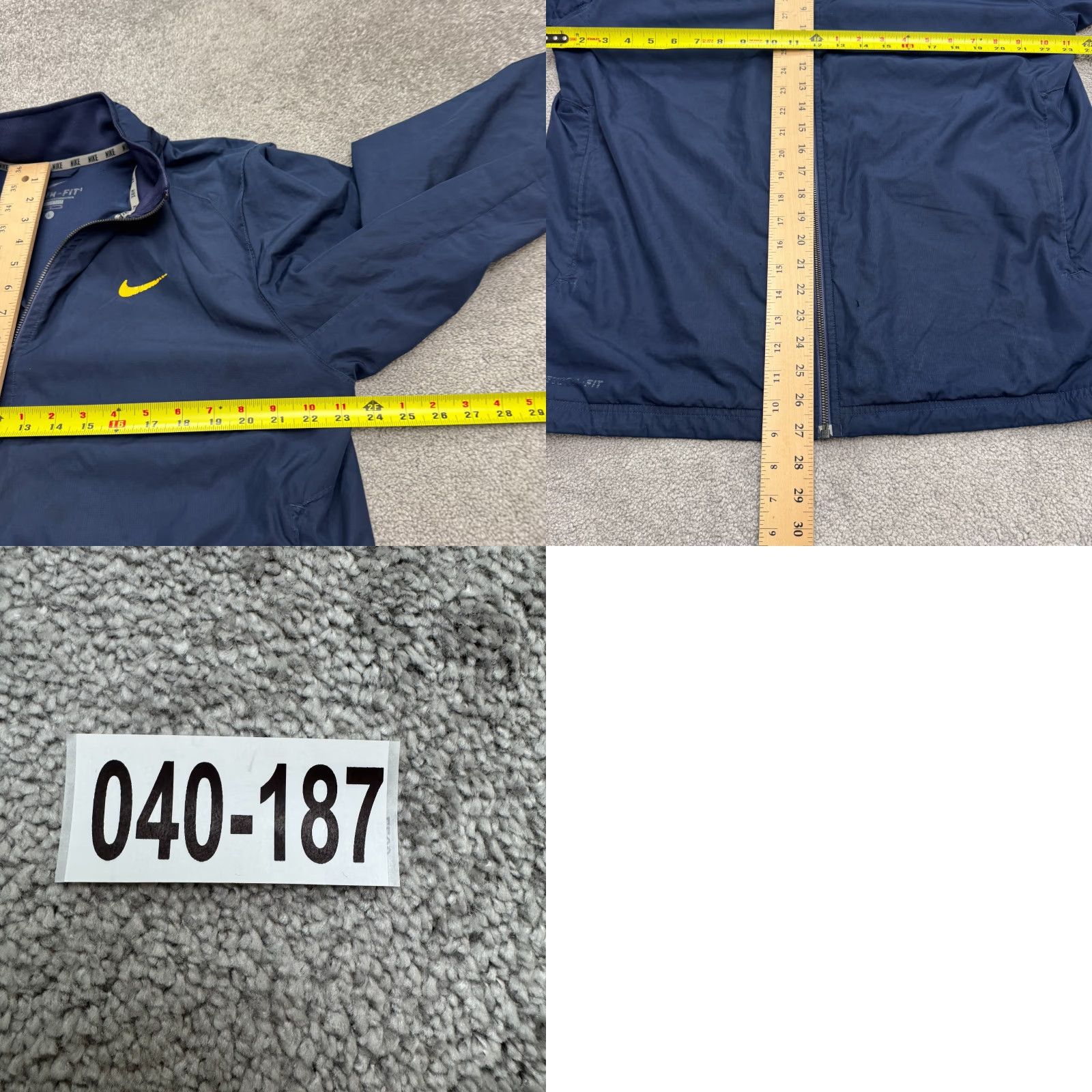 Nike Nike Jacket Mens Large Blue Full Zip Windbreaker Storm Fit Outdoor Sports Active Size US L / EU 52-54 / 3 - 11 Thumbnail
