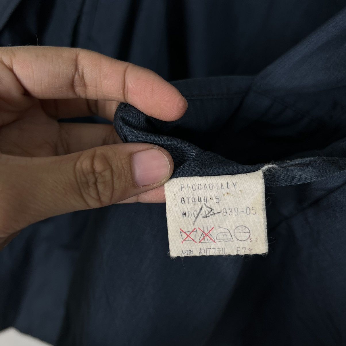 Burberry 🔥 NAVY BLUE BURBERRYS TRENCH COAT MADE IN ENGLAND Size US M / EU 48-50 / 2 - 14 Thumbnail