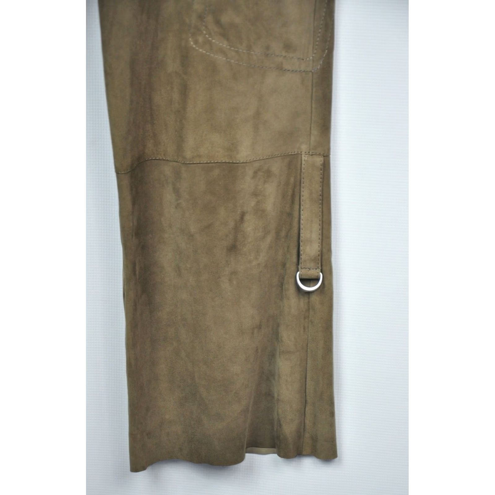 Vintage Arma Leather Pants Women's Wide-Leg US 12 / UK 16 Brown Vintage? No, Very Good Leather Pants Arma Size 34" / US 12 / IT 48 - 4 Thumbnail