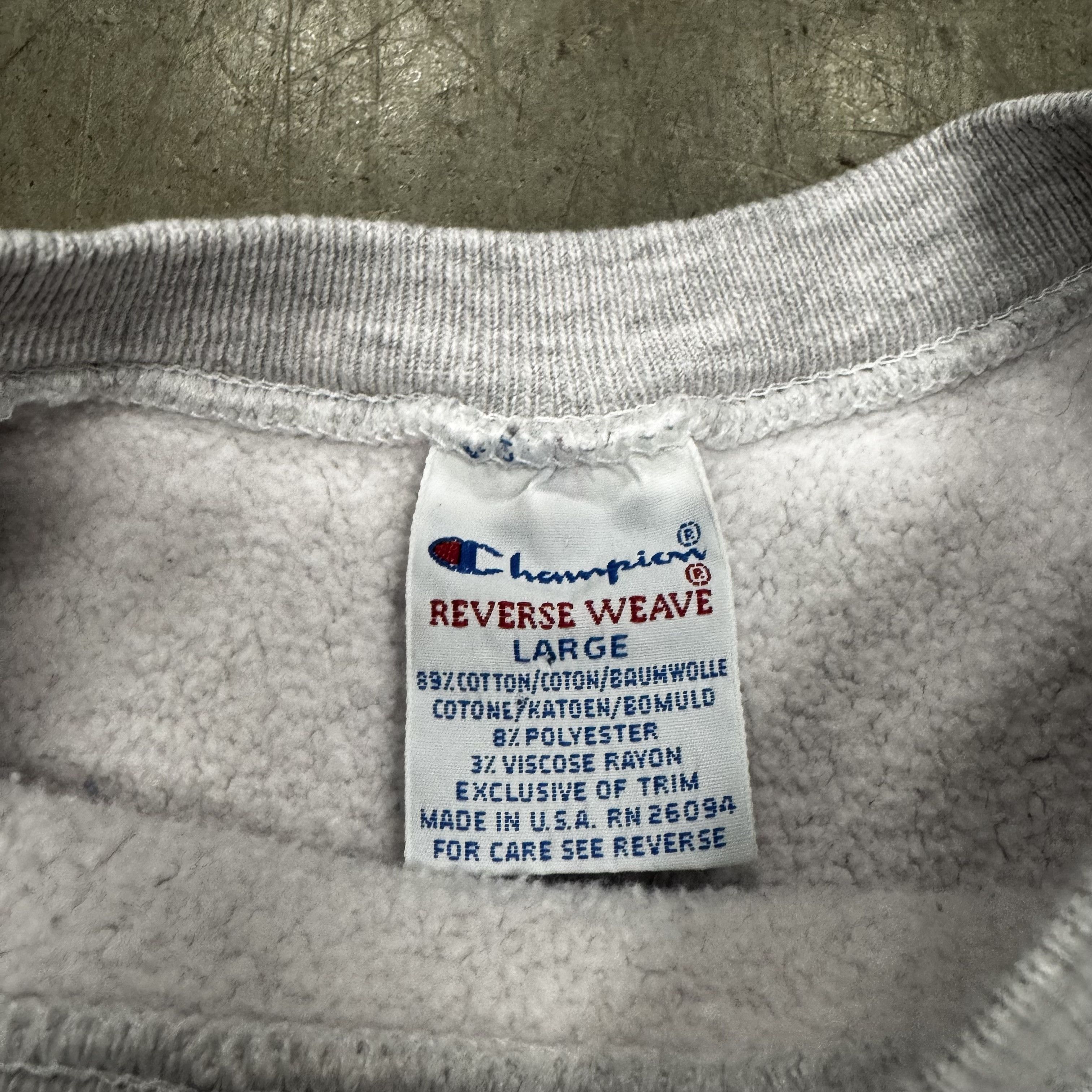 Champion × Vintage VTG 90s Champion Reverse Weave Heavyweight Mini C Sweatshirt Size US L / EU 52-54 / 3 - 4 Thumbnail