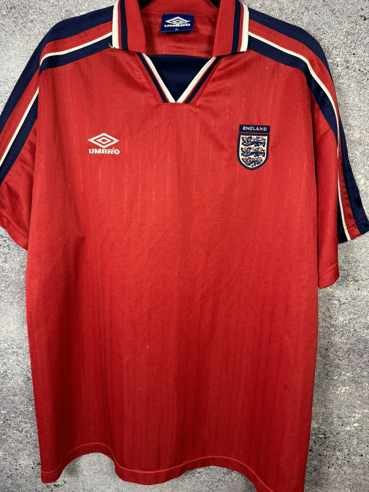 Umbro 90’s England National Team 1992 Umbro Soccer Jersey Size US XL / EU 56 / 4 - 4 Thumbnail