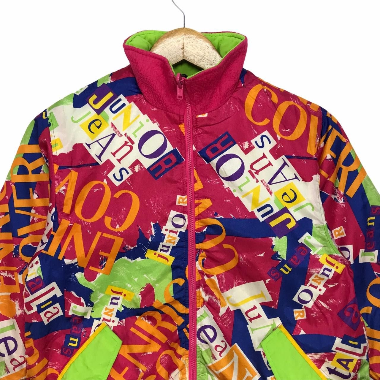 Enrico Coveri Vintage ENRICO COVERI BAMBINO Spell Out Full Print Zip Size XXS / US 00 / IT 34 - 2 Thumbnail
