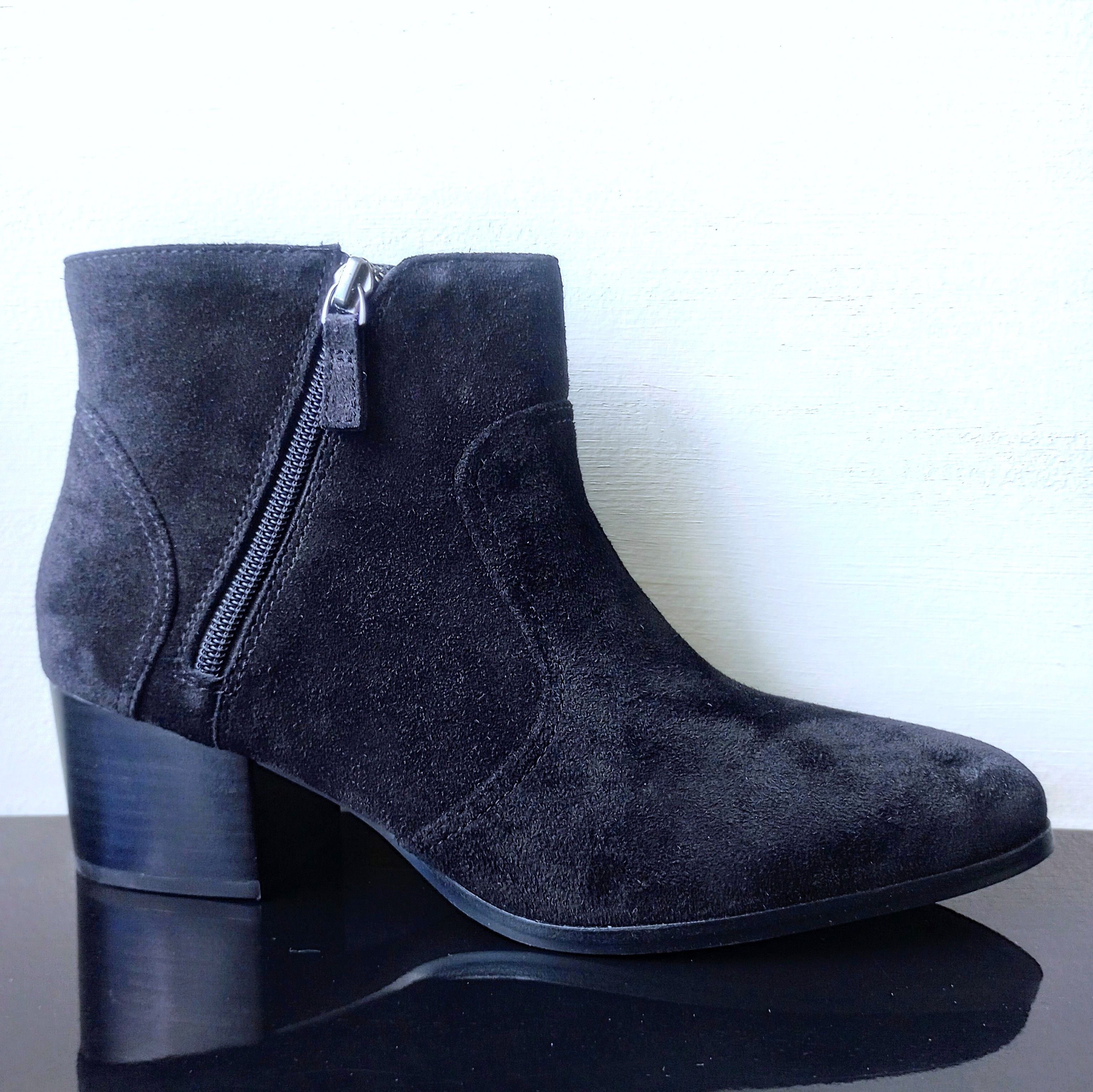 Johnston & Murphy Johnston & Murphy Women's Trista Double-Zip Bootie in Black Size US 9 / IT 39 - 1 Thumbnail