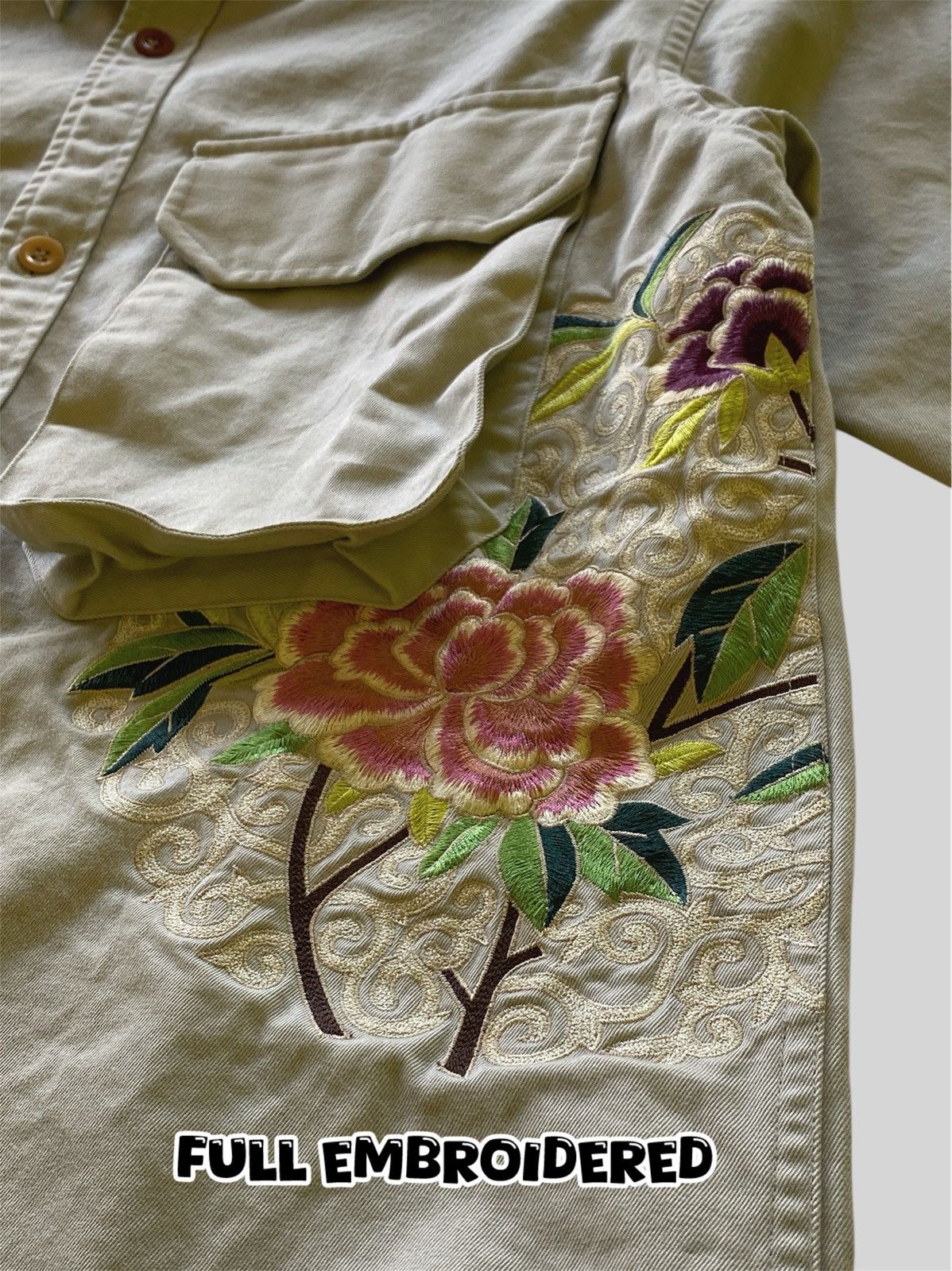 Paul Smith ARCHIVES❗️Vintage Paul Smith Embroidery Flowers Work Jacket Size US L / EU 52-54 / 3 - 5 Thumbnail