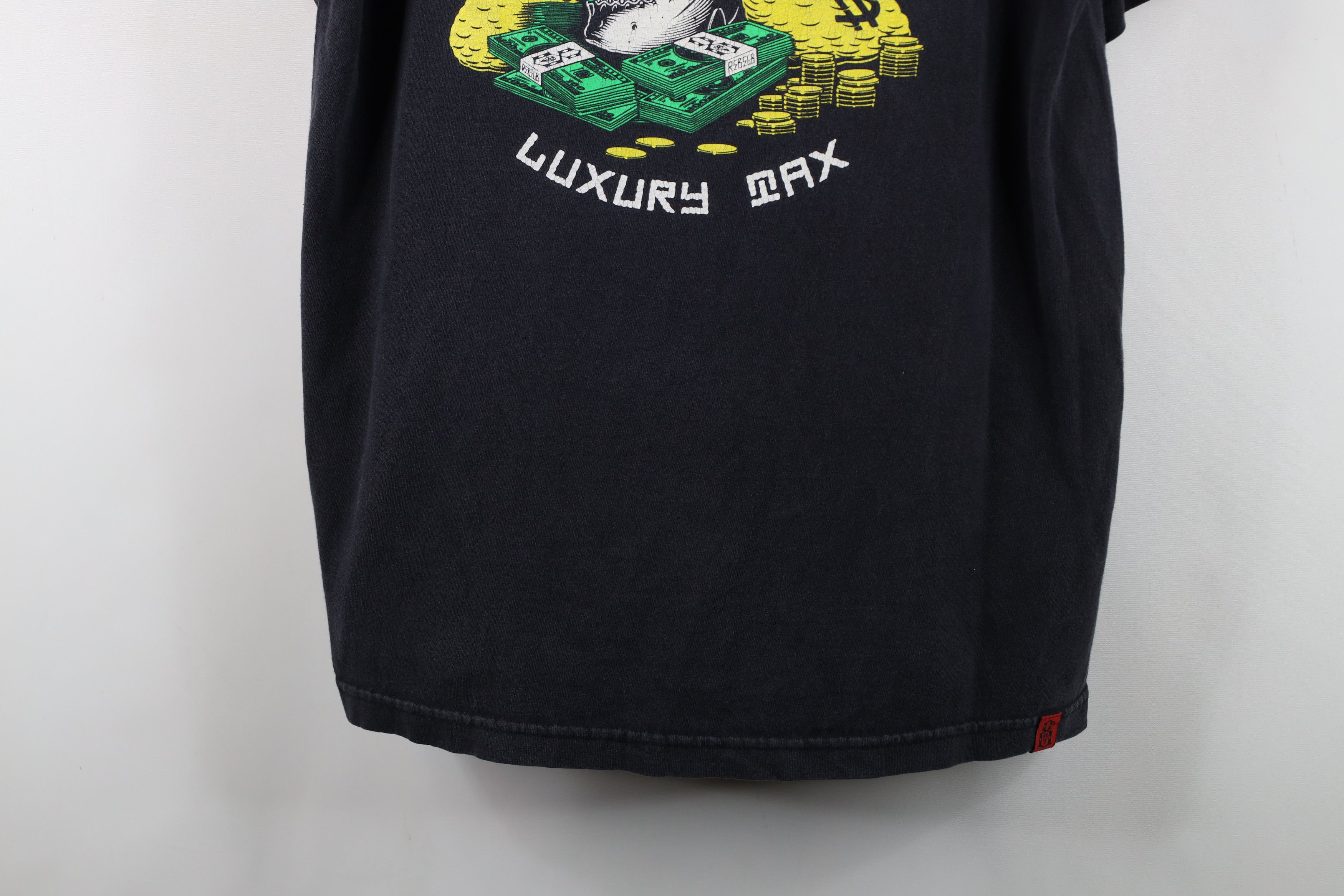 Vintage Vintage Rebel 8 Spell Luxury Tax Skull Money T-Shirt Black Size US L / EU 52-54 / 3 - 3 Thumbnail