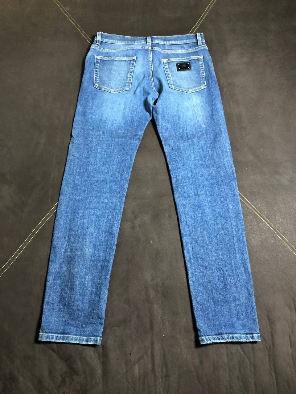 Dolce & Gabbana DOLCE & GABBANA Indigo Distressed Denim Button Fly jeans Size US 30 / EU 46 - 18 Thumbnail