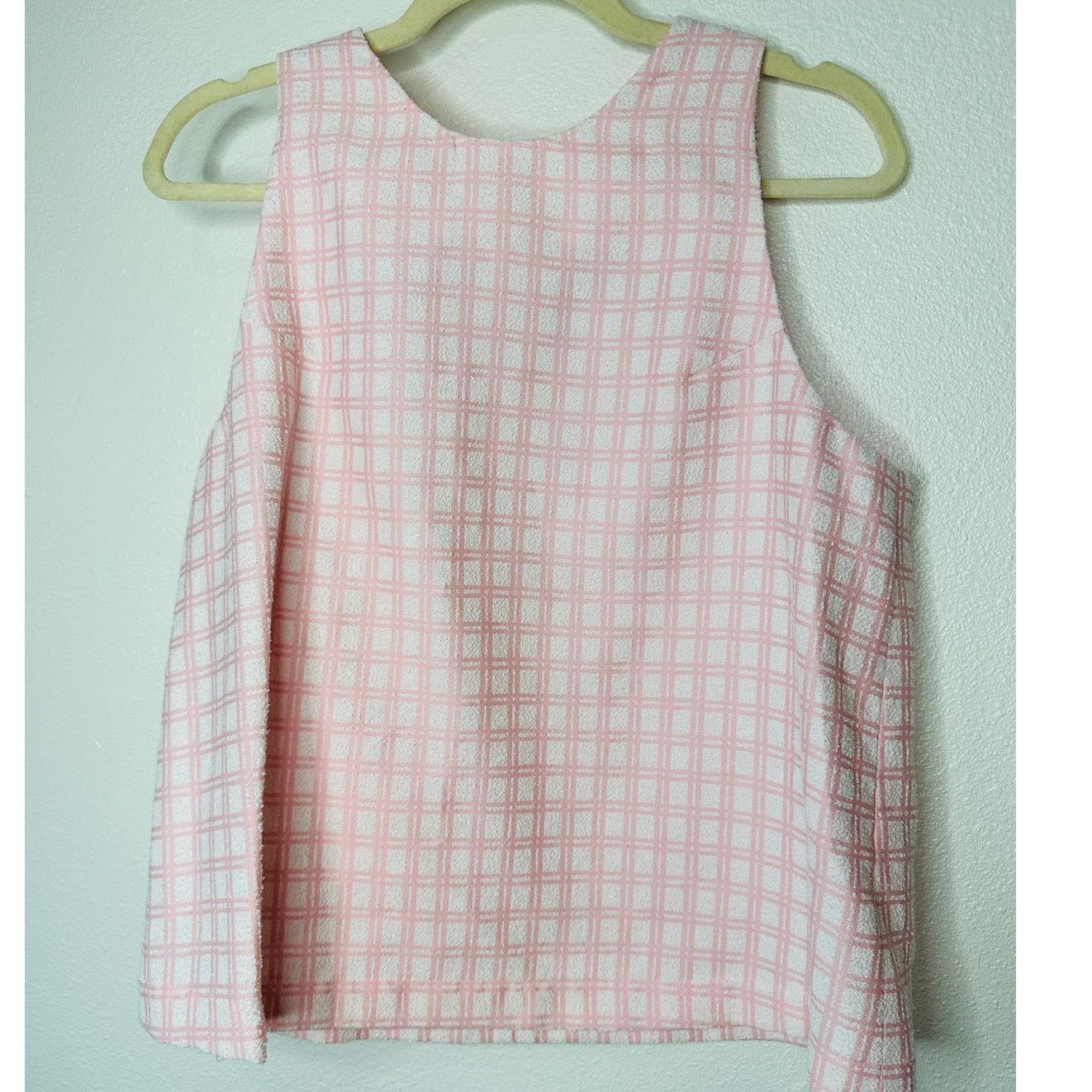 Lisa Marie Fernandez Lisa Marie Fernandez Checked Boucle Back Button Sleeveless 4 Size L / US 10 / IT 46 - 1 Thumbnail