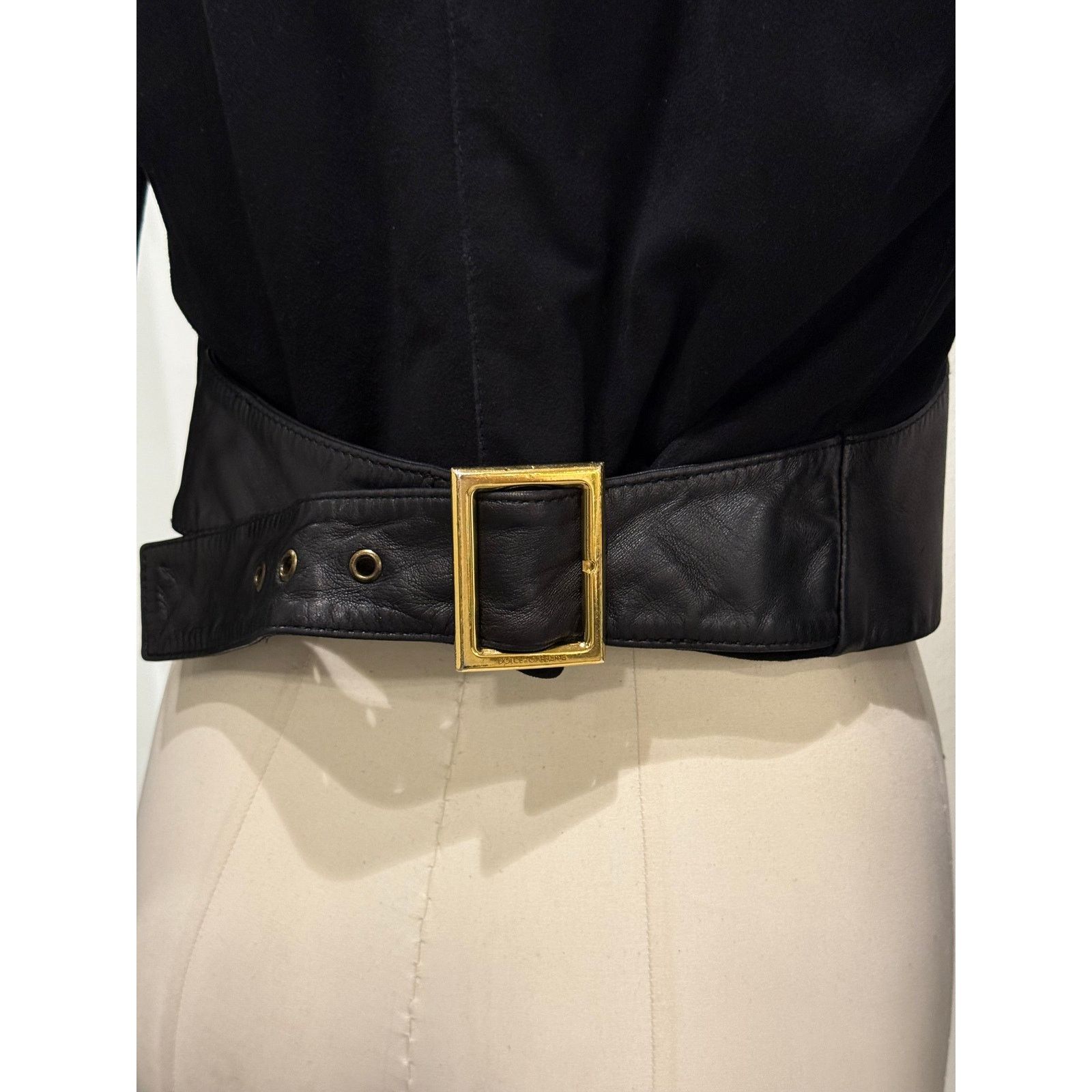 Dolce & Gabbana 2001 Dolce & Gabbana cropped leather jacket with velvet Size M / US 6-8 / IT 42-44 - 7 Thumbnail