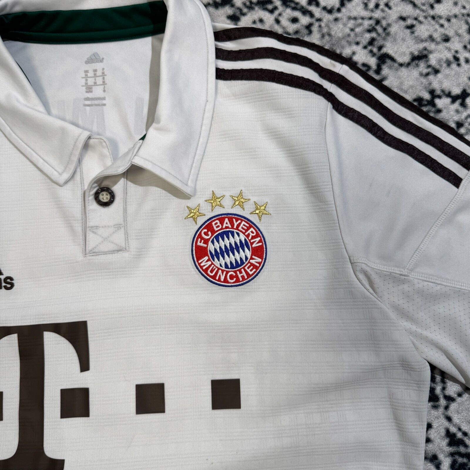 Adidas × Vintage Adidas White Polyester Jersey T-Shirt Size M Bayern Munchen Size US M / EU 48-50 / 2 - 8 Thumbnail