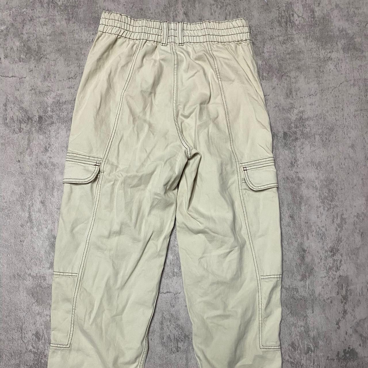Bdg Cream and white BDG cargo pants #streetwear Size US 30 / EU 46 - 4 Thumbnail