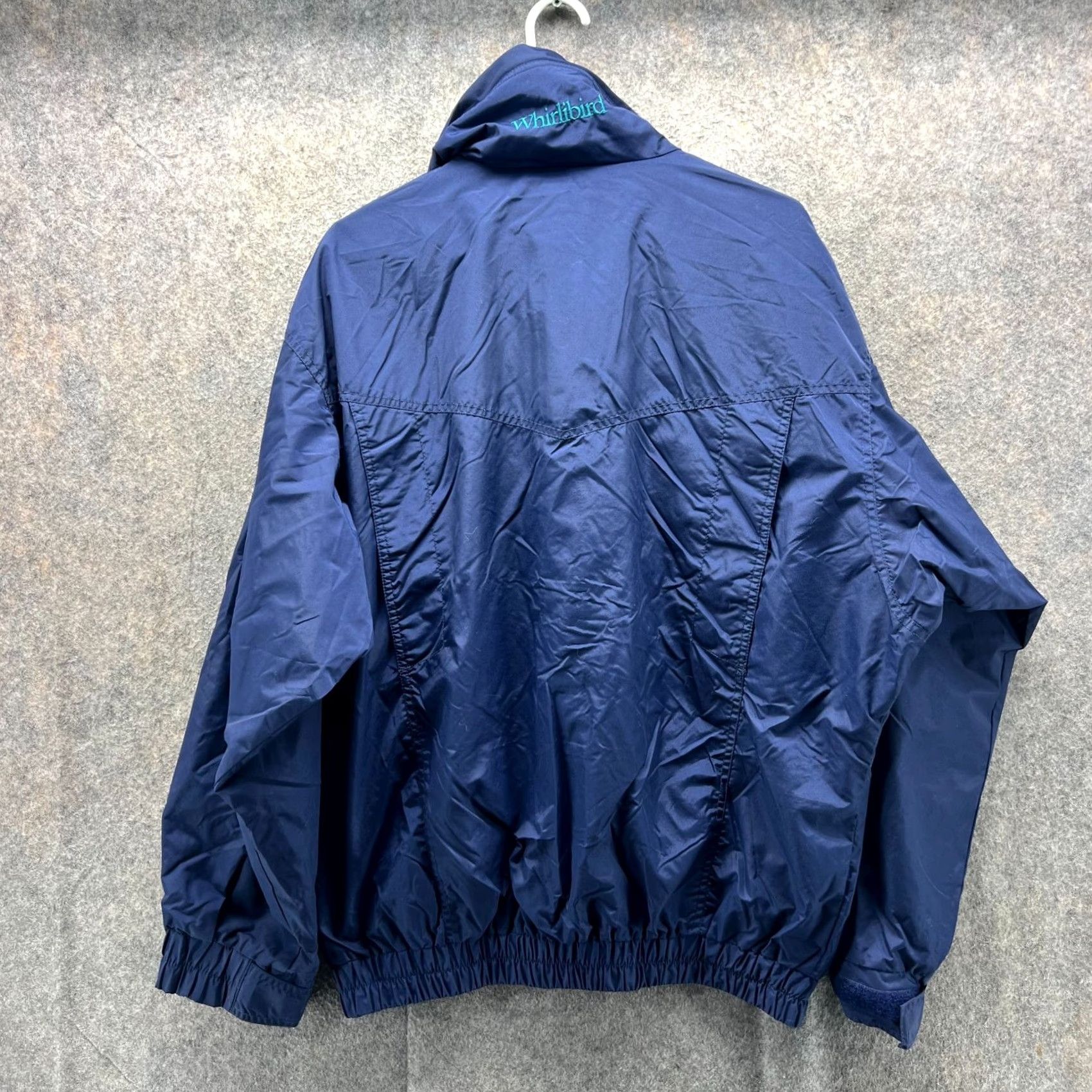 Vintage VINTAGE Columbia Jacket Mens Medium Blue Windbreaker Nylon Rain Coat Whirlibird Size US M / EU 48-50 / 2 - 2 Thumbnail