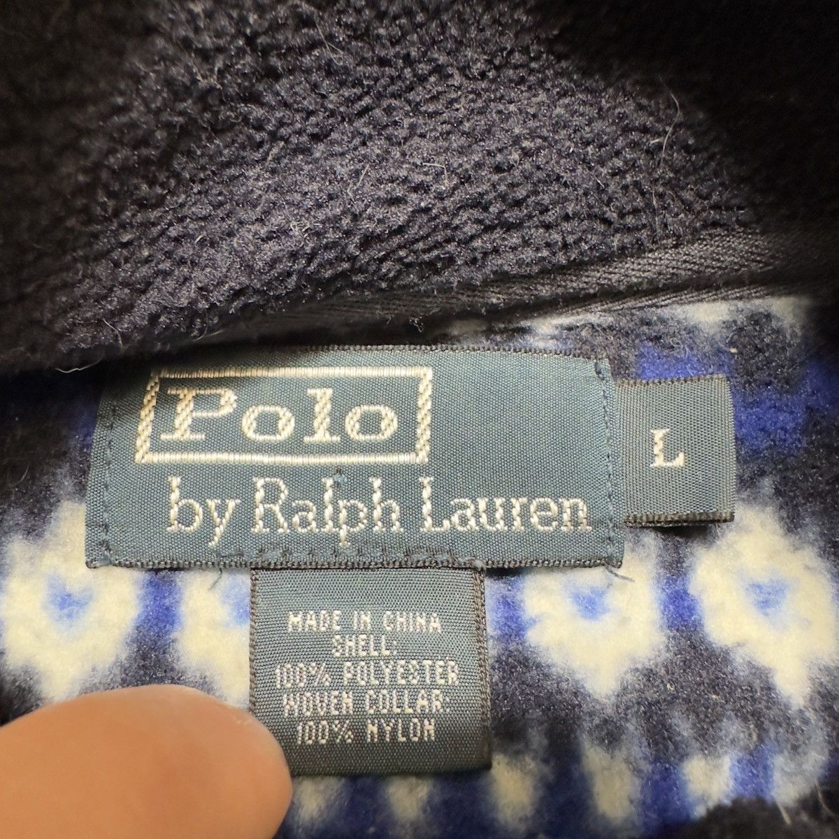 Polo Ralph Lauren × Vintage Vintage Polo fleece sweatshirt Size US L / EU 52-54 / 3 - 4 Thumbnail