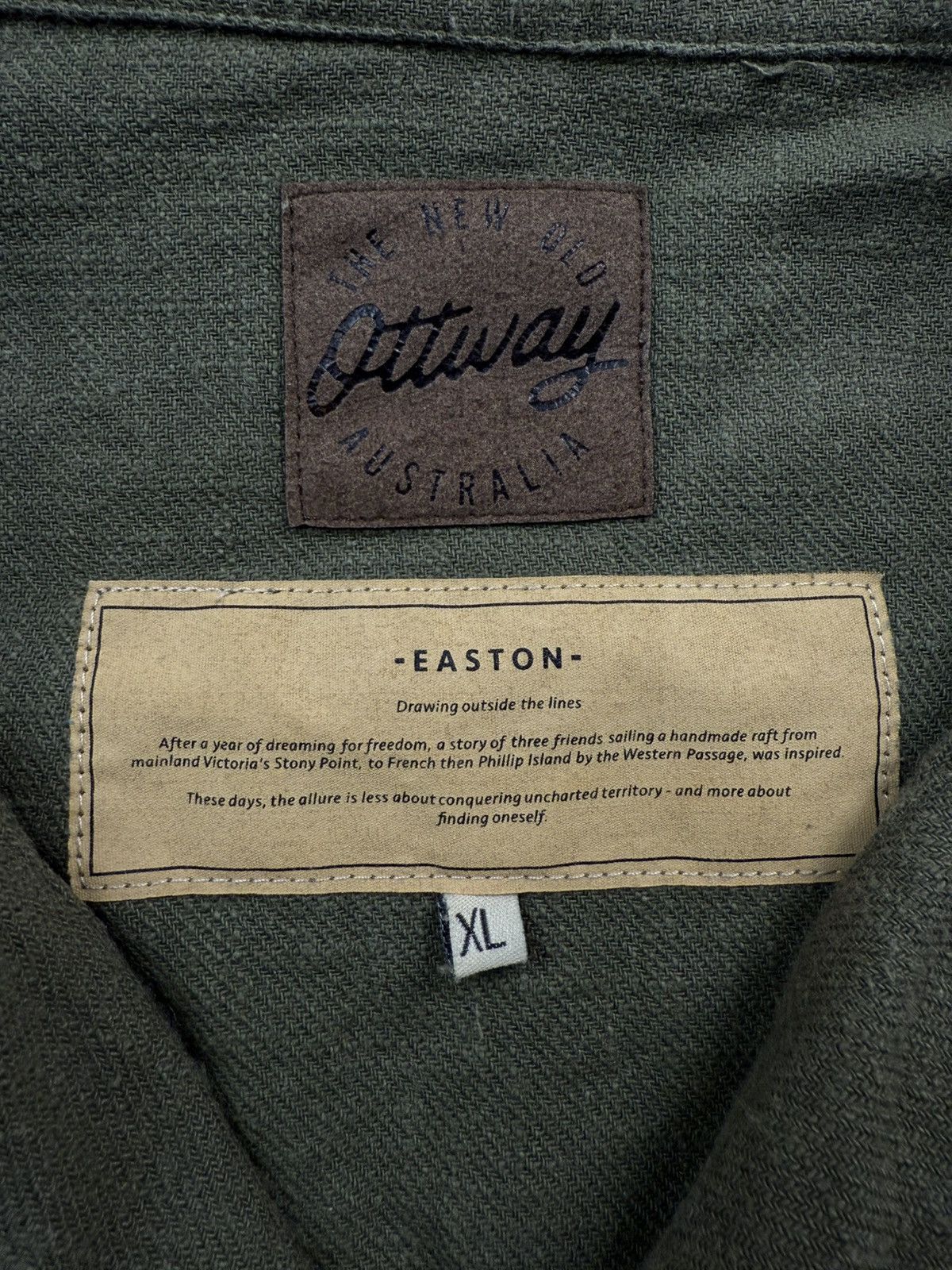 Other Ottway Olive 100% Linen Chore Jacket XL Australia Size US XL / EU 56 / 4 - 2 Thumbnail