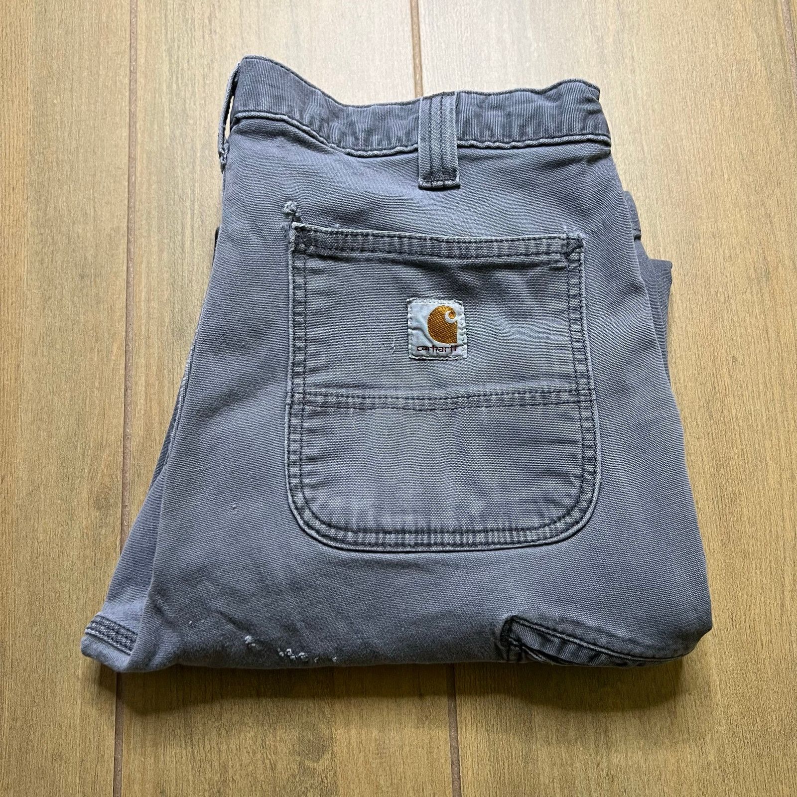 Carhartt Carhartt Distress Carpenter Relaxed Gray Men Sz 36x30 Pants Size US 36 / EU 52 - 1 Thumbnail