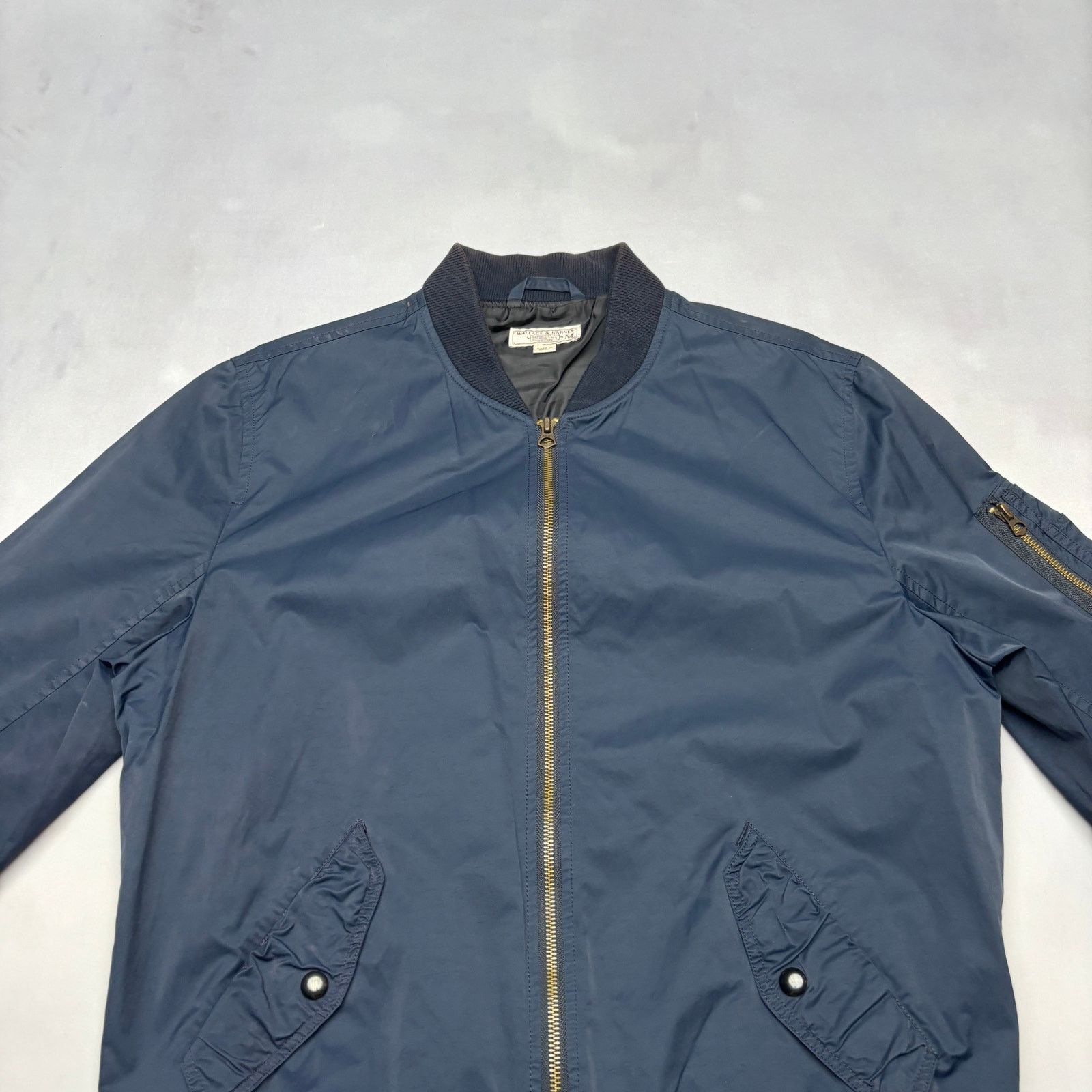 Wallace & Barnes Wallace & Barnes J.Crew Bomber Jacket Men's Medium Nylon Size US M / EU 48-50 / 2 - 2 Thumbnail