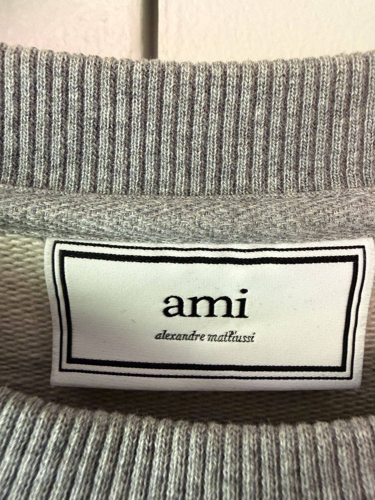 AMI AMI Alexandre Mattiussi Grey Floral Crewneck Sweatshirt Size US M / EU 48-50 / 2 - 3 Thumbnail