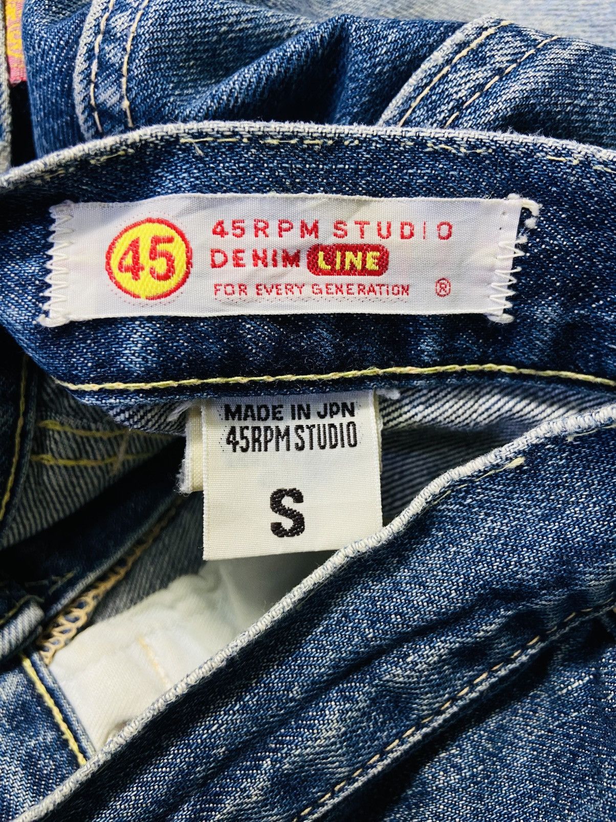 45rpm Vintage 45 RPM Distressed Jeans Size US 28 / EU 44 - 13 Thumbnail
