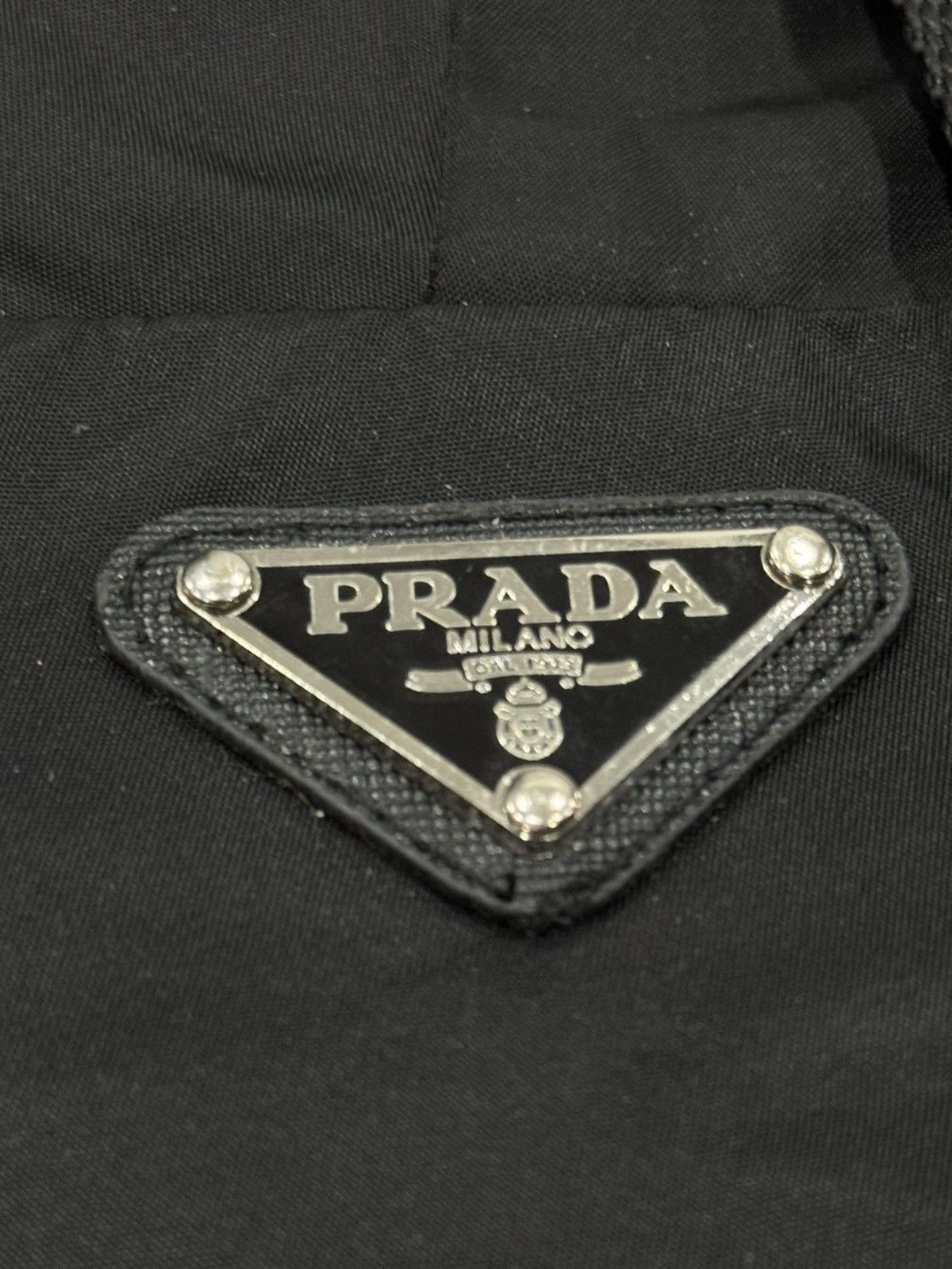Prada Prada Milano Black Nylon Triangle Logo Harness Bralette Top Size M / US 6-8 / IT 42-44 - 7 Thumbnail