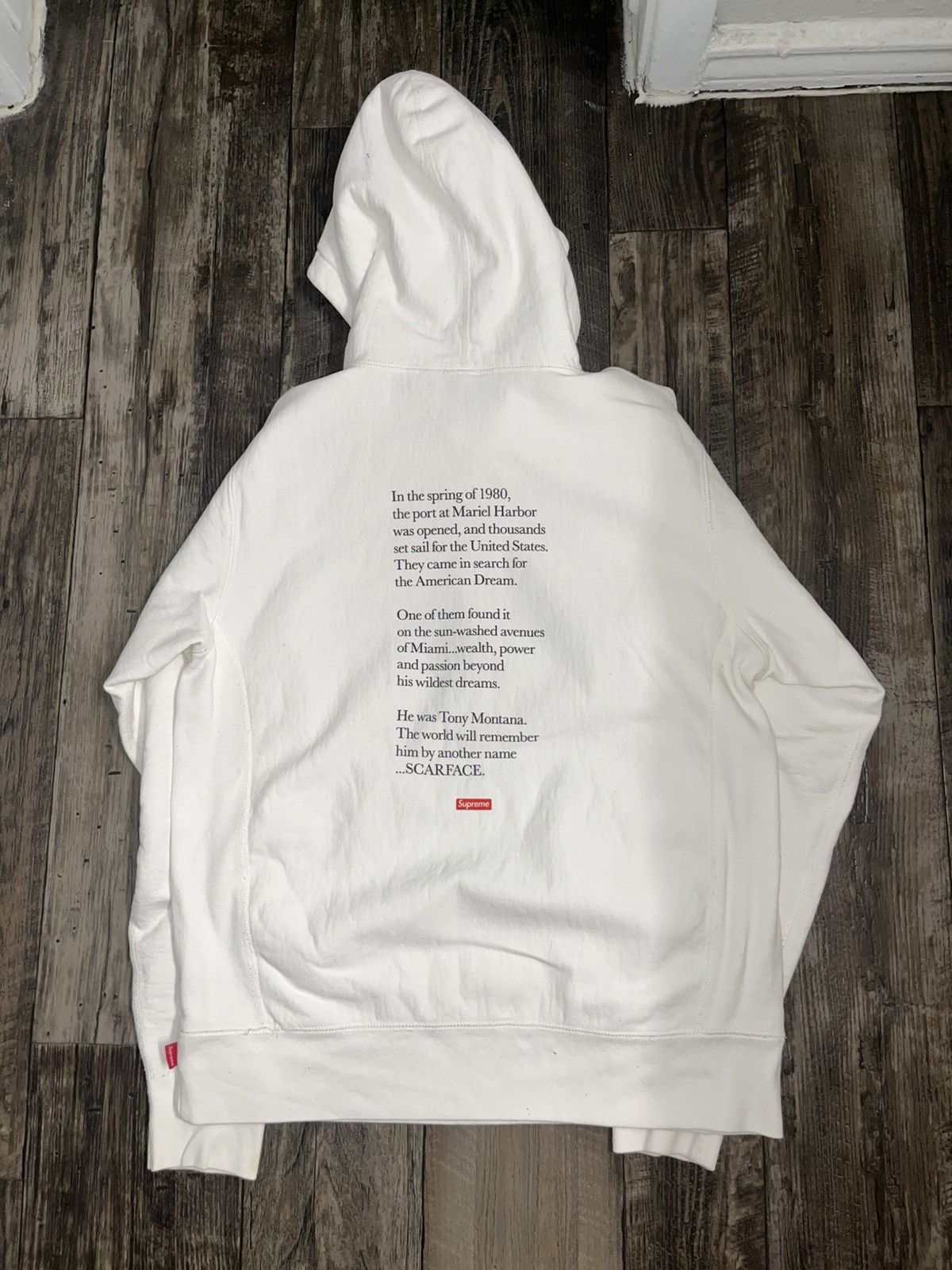 Supreme Supreme Scarface Hooded Sweatshirt White Size US M / EU 48-50 / 2 - 2 Thumbnail