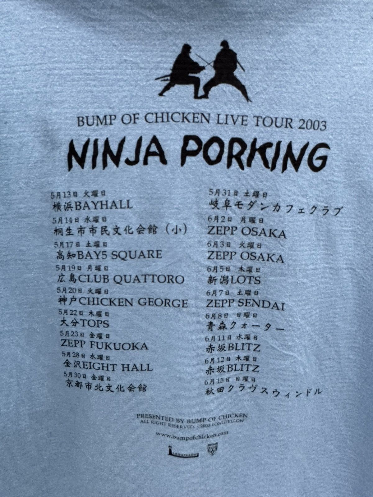 Anime × Japanese Brand Vintage Ninja Bump Of Chicken Tour 2003 A75 Size US S / EU 44-46 / 1 - 5 Thumbnail