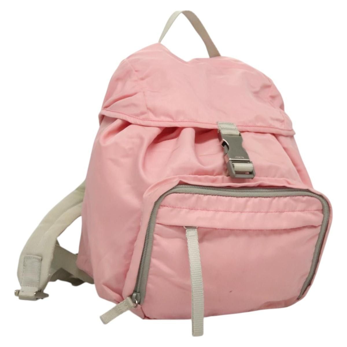 Prada Prada Single Buckle Pocket Backpack Tessuto Size ONE SIZE - 1 Thumbnail