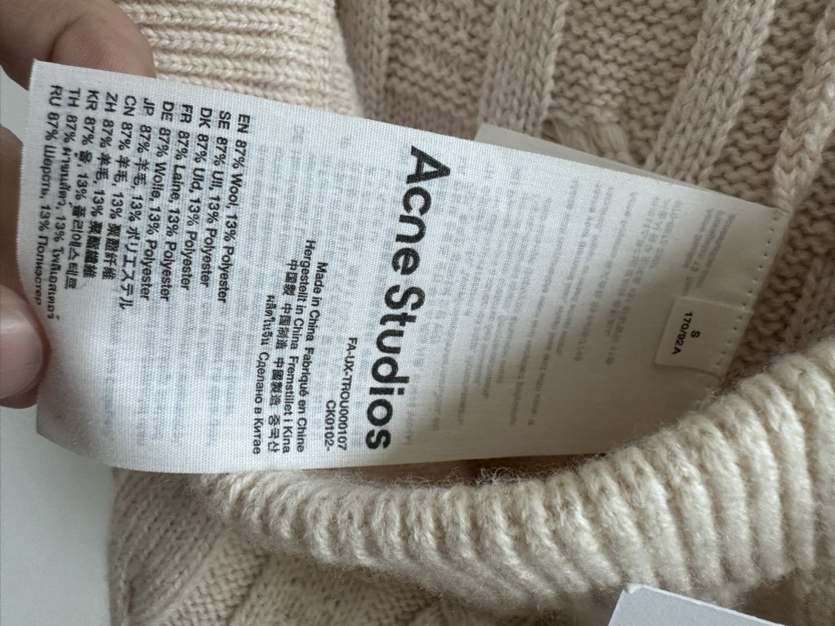 Acne Studios Acne Studios Kong Face Cables Pants in Oatmeal Melange Size 28" / US 6 / IT 42 - 6 Thumbnail