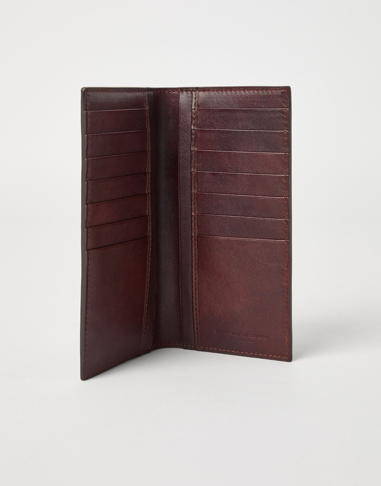 Brunello Cucinelli o1la1rc1a0326 Size: OS / Leather Card Holder in Brown Size ONE SIZE - 2 Thumbnail