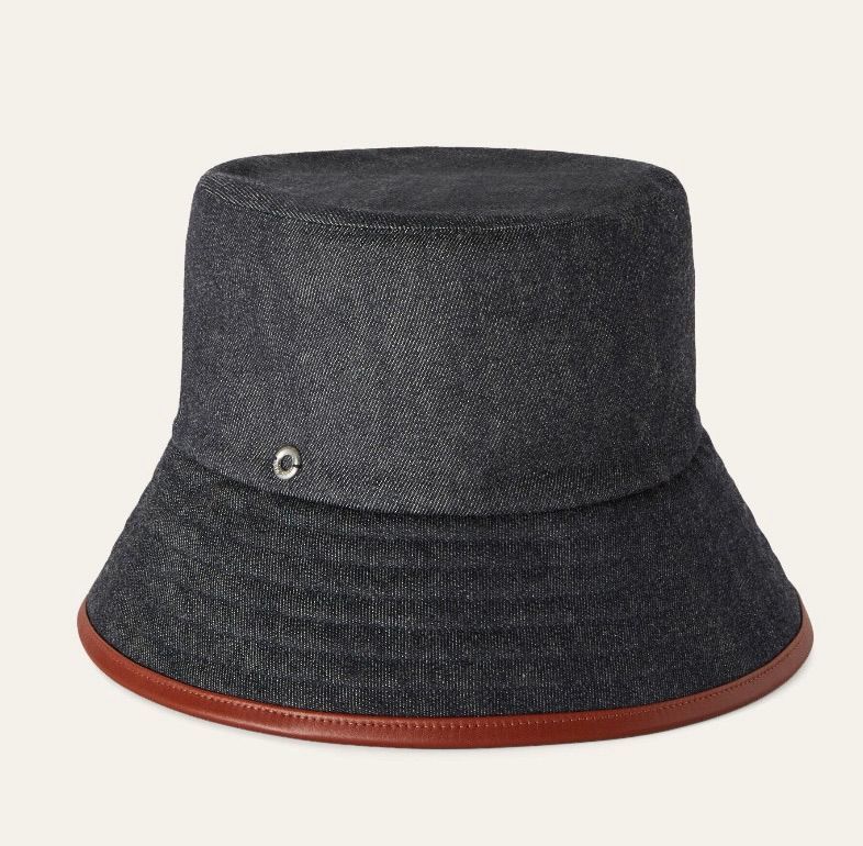 Loro Piana o1srvl11e0325 FAN4496 Size: OS Zita Hat / Cap in Navy Blue Size ONE SIZE - 1 Thumbnail