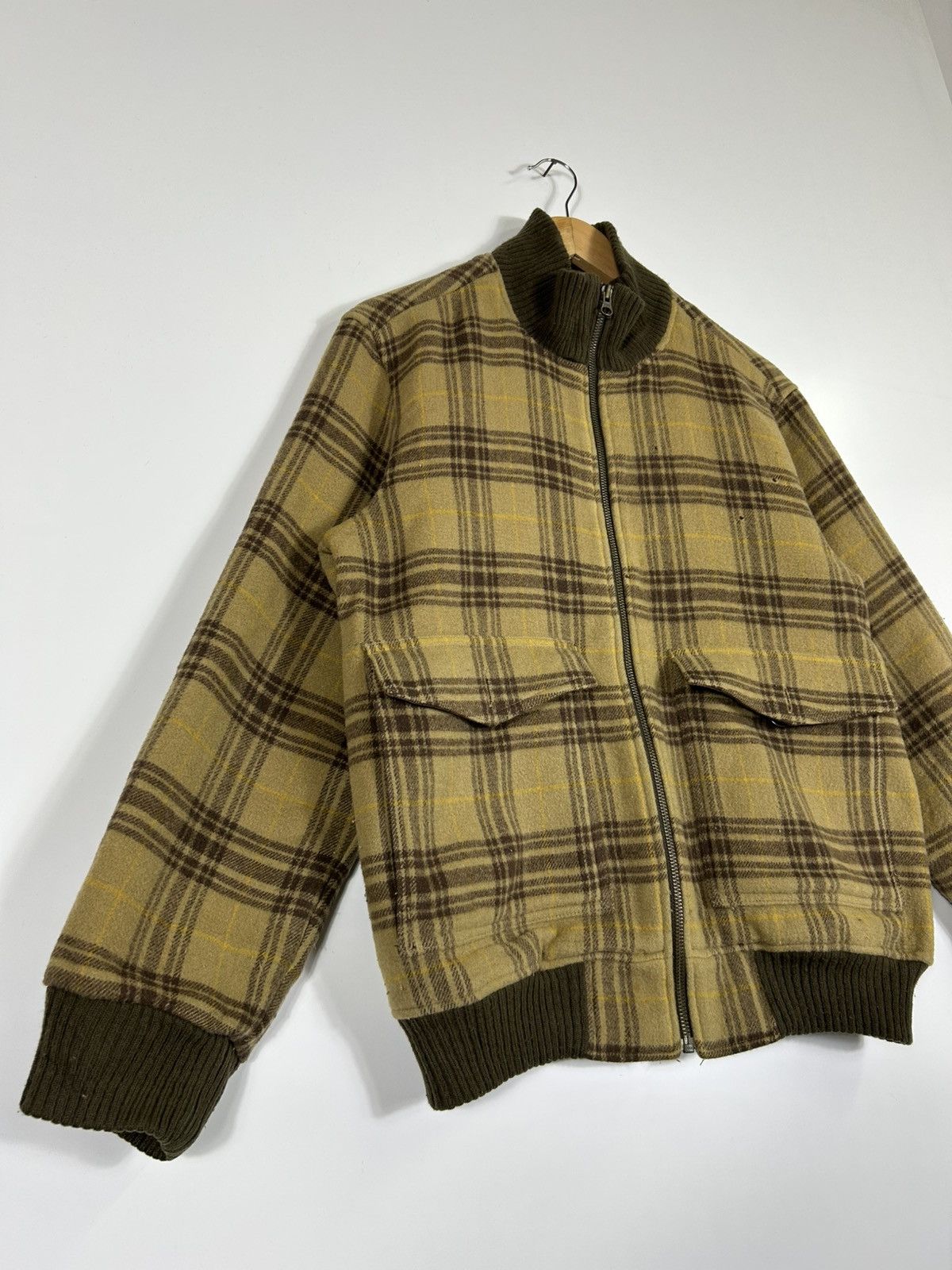 Columbia × Flannel × Vintage ⚡️Vintage Columbia Mens Hair Zipper Bomber Jacket Size US XS / EU 42 / 0 - 2 Thumbnail