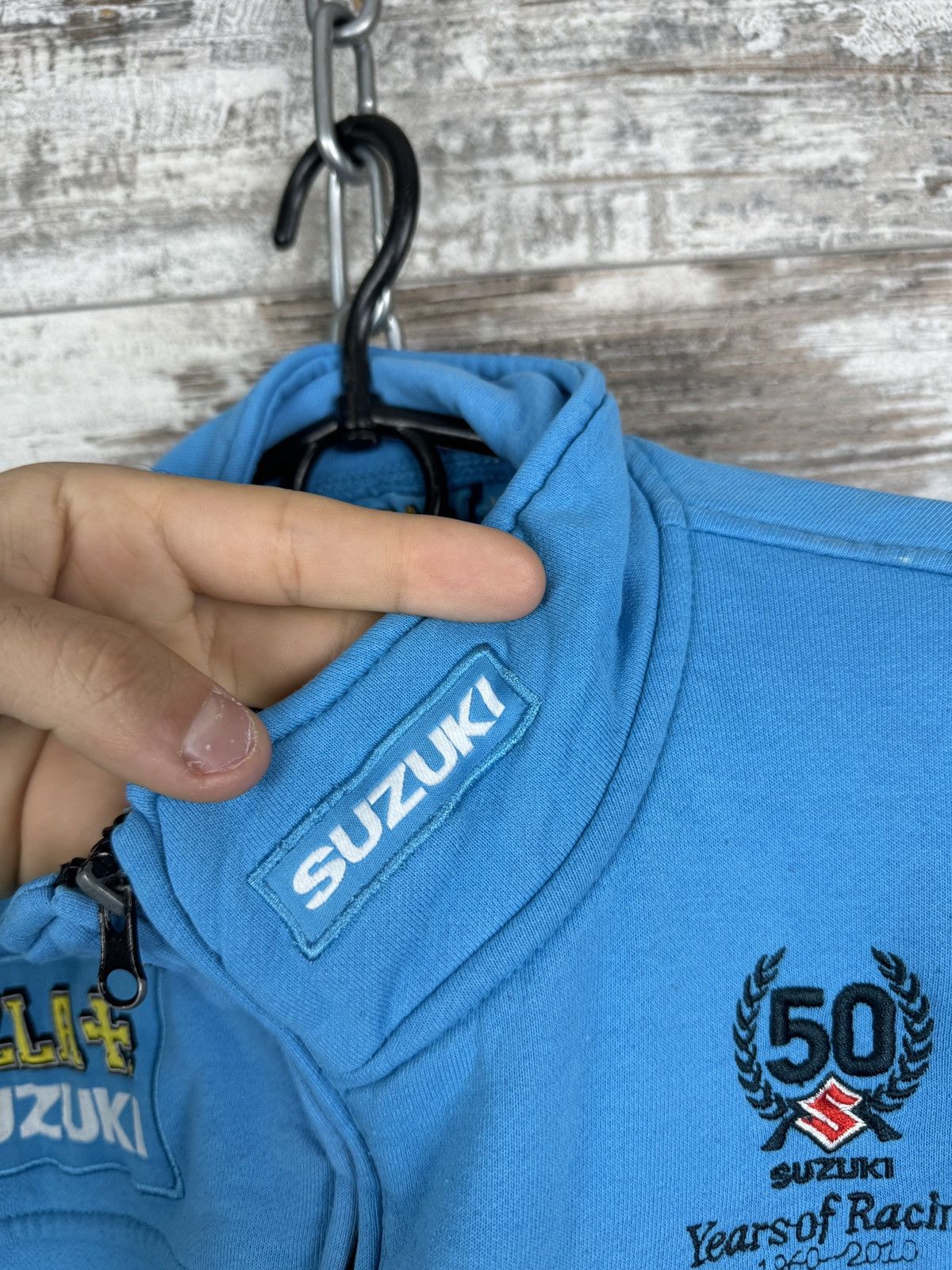 Other Mens Vintage Suzuki zip sweatshirt jacket racing Size US M / EU 48-50 / 2 - 8 Thumbnail