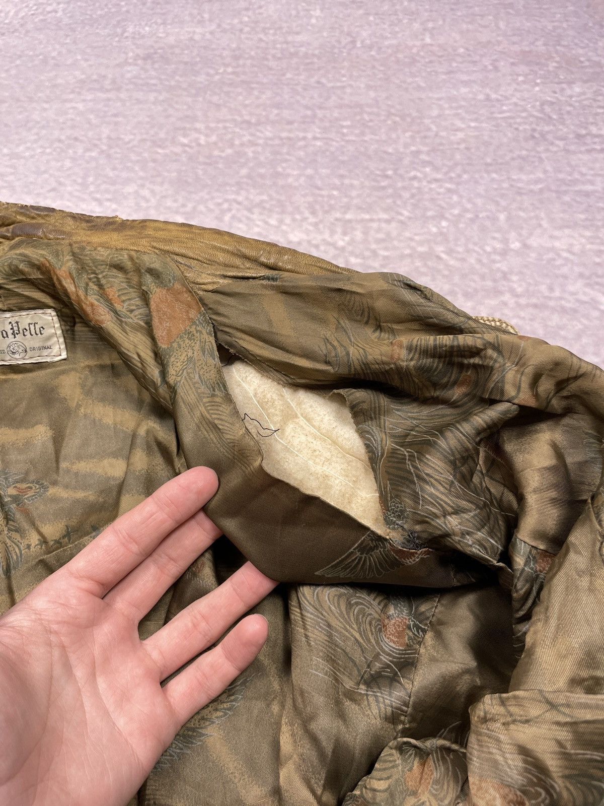Japanese Brand Vintage Y2K Outfit Vera Pelle Leather Bomber Jacket Size US L / EU 52-54 / 3 - 9 Thumbnail