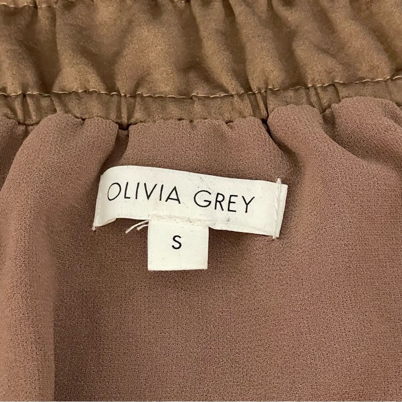 Other OLIVIA GREY Taupe Brown Gathered Bomber Jacket Size Small Size S / US 4 / IT 40 - 8 Thumbnail