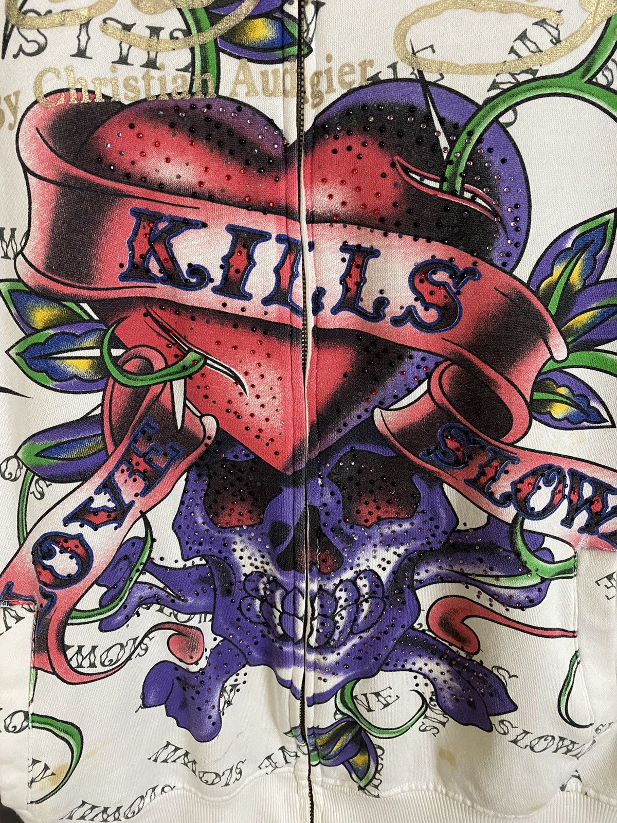 Ed Hardy × Vintage Vintage Ed Hardy By Christian Audigier Hoodies Size US M / EU 48-50 / 2 - 5 Thumbnail