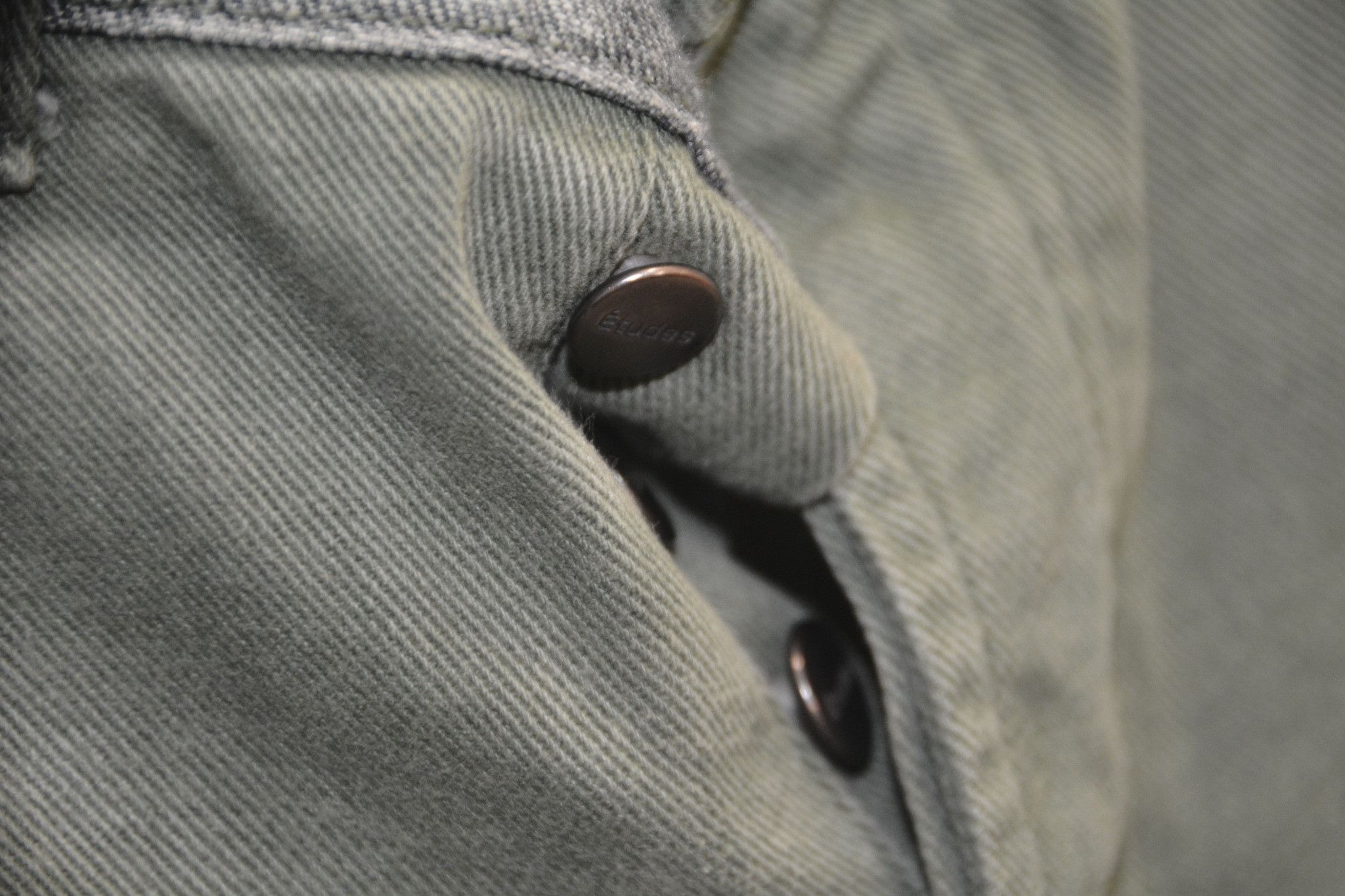 Etudes Études France Olive Green Denim Jeans Size 30 Size 30" / US 8 / IT 44 - 7 Thumbnail